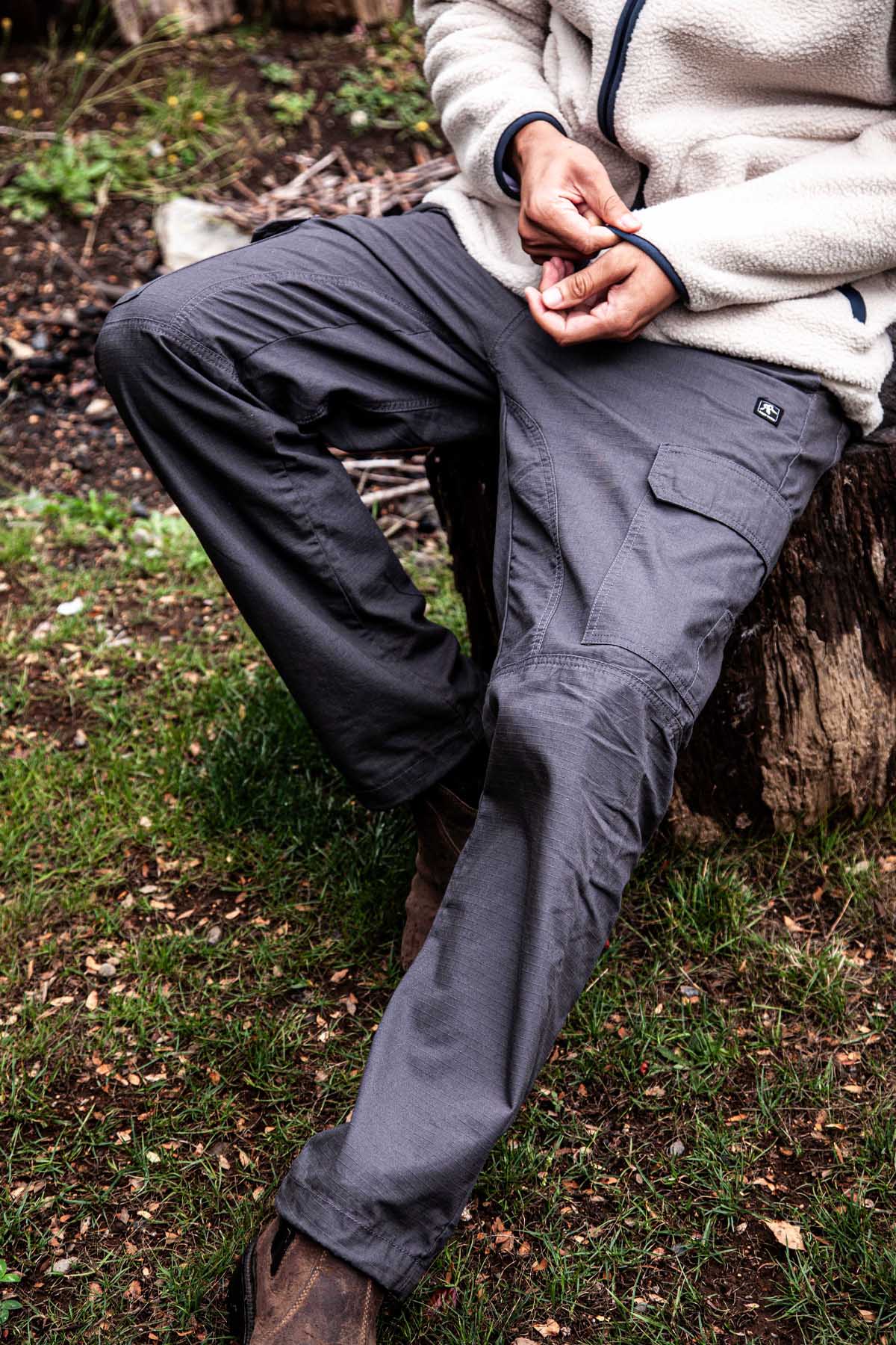 Pantalón Ripstop Recto Algodón Cargo Hombre - Marengo Dark Slate Gray