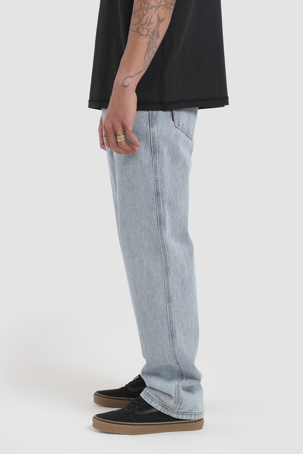 Pantalon Recto Daily Denim Hombre - Celeste