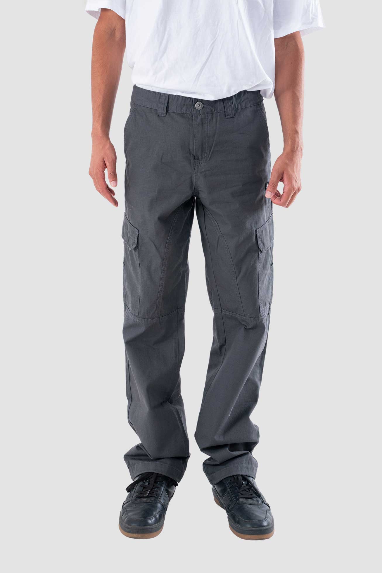 Pantalón Ripstop Recto Algodón Cargo Hombre - Marengo Lavender