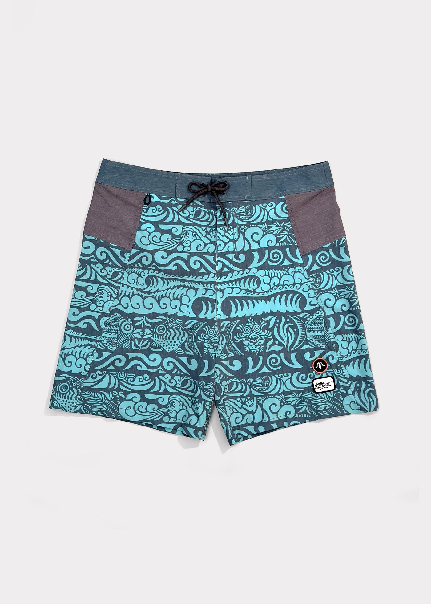 Traje de Baño Boardshort Nylon Island Hombre - Turquesa Lavender