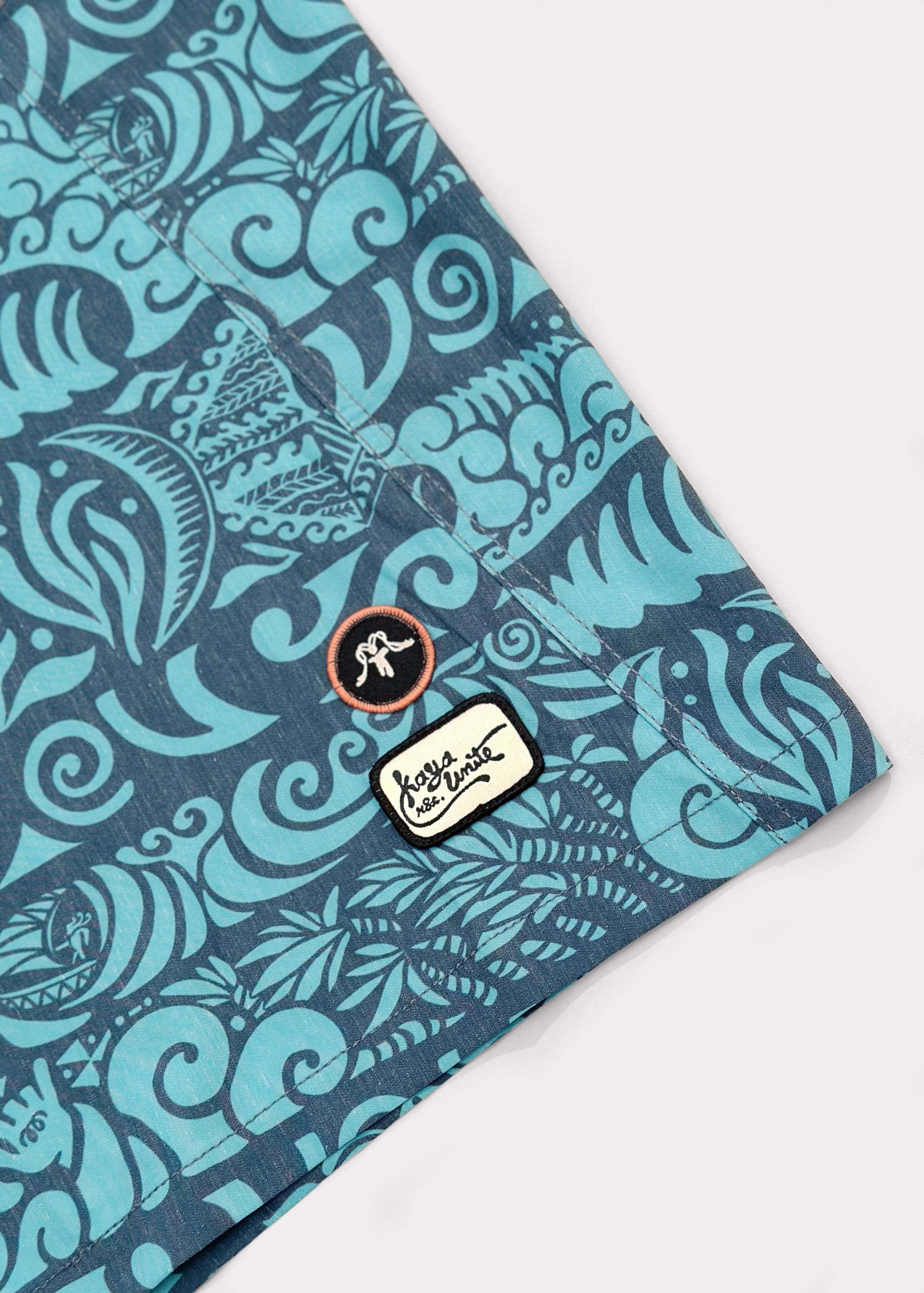 Traje de Baño Boardshort Nylon Island Hombre - Turquesa Lavender