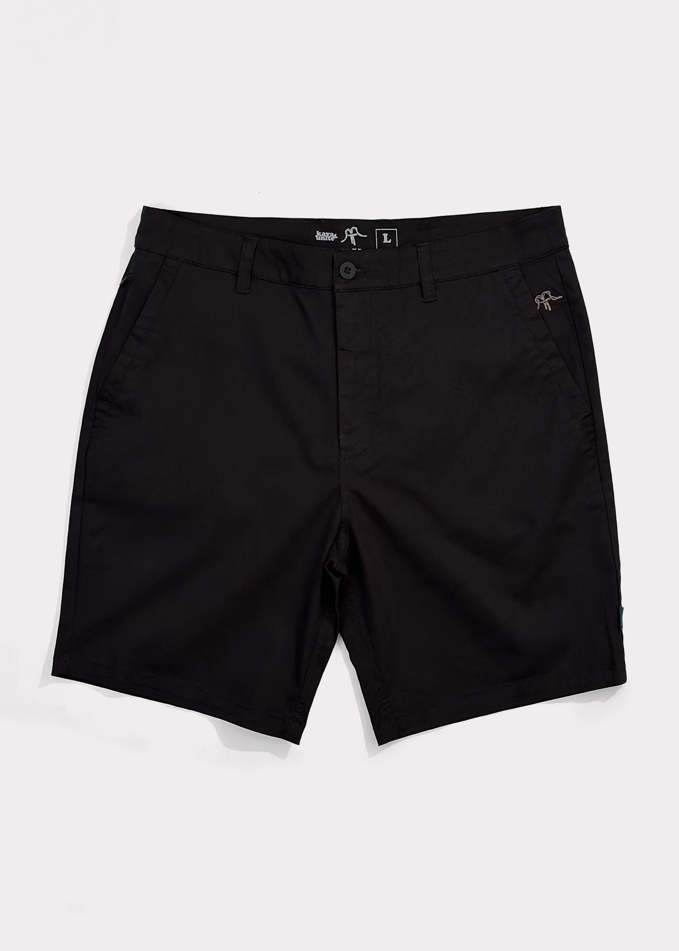Chino Short Solid Black