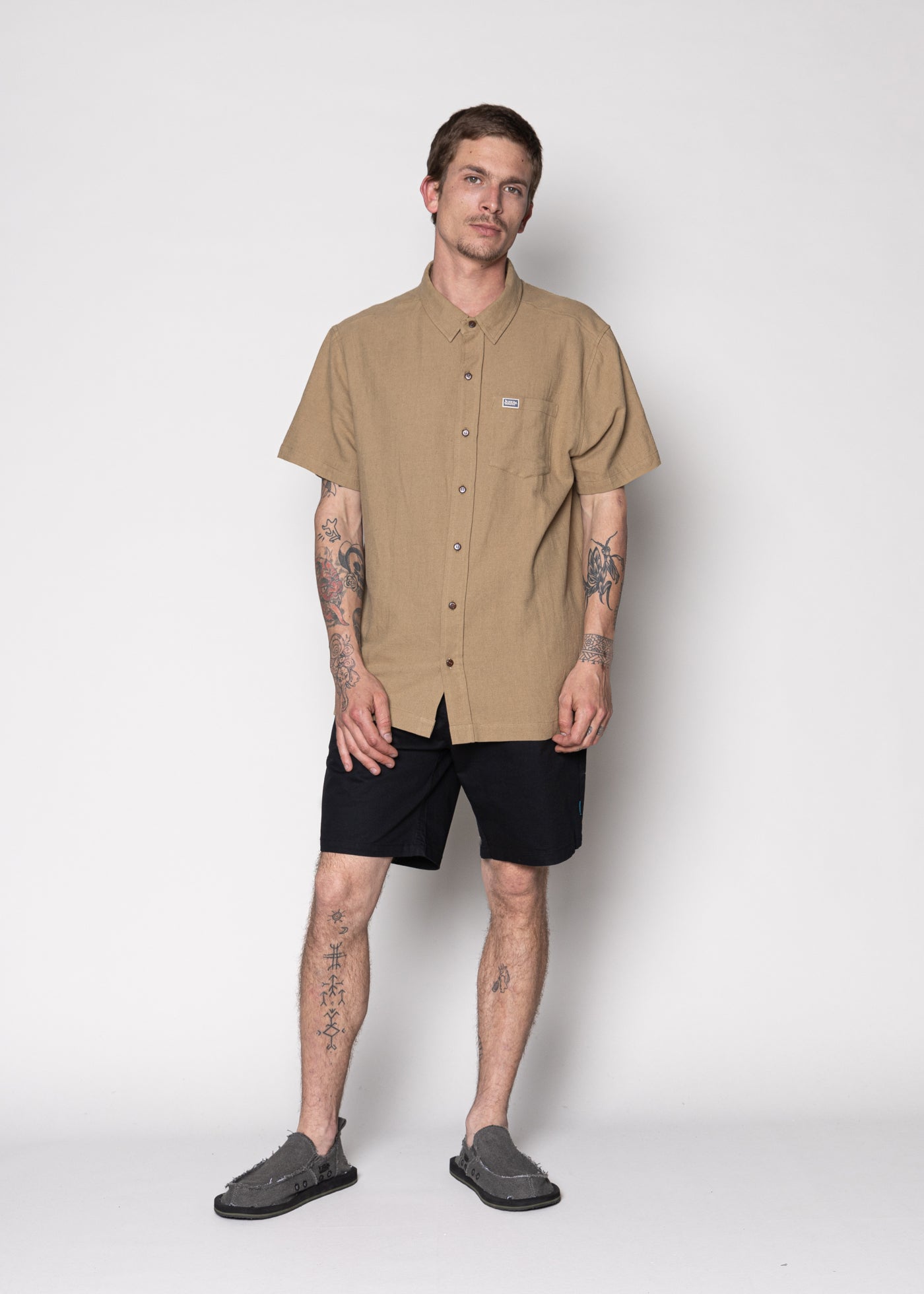 Chino Short Solid Black