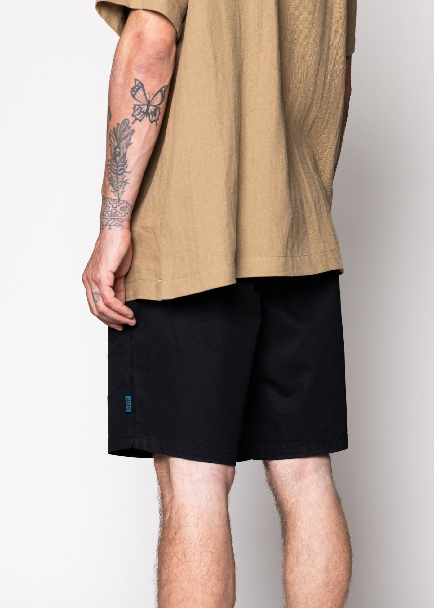 Chino Short Solid Black