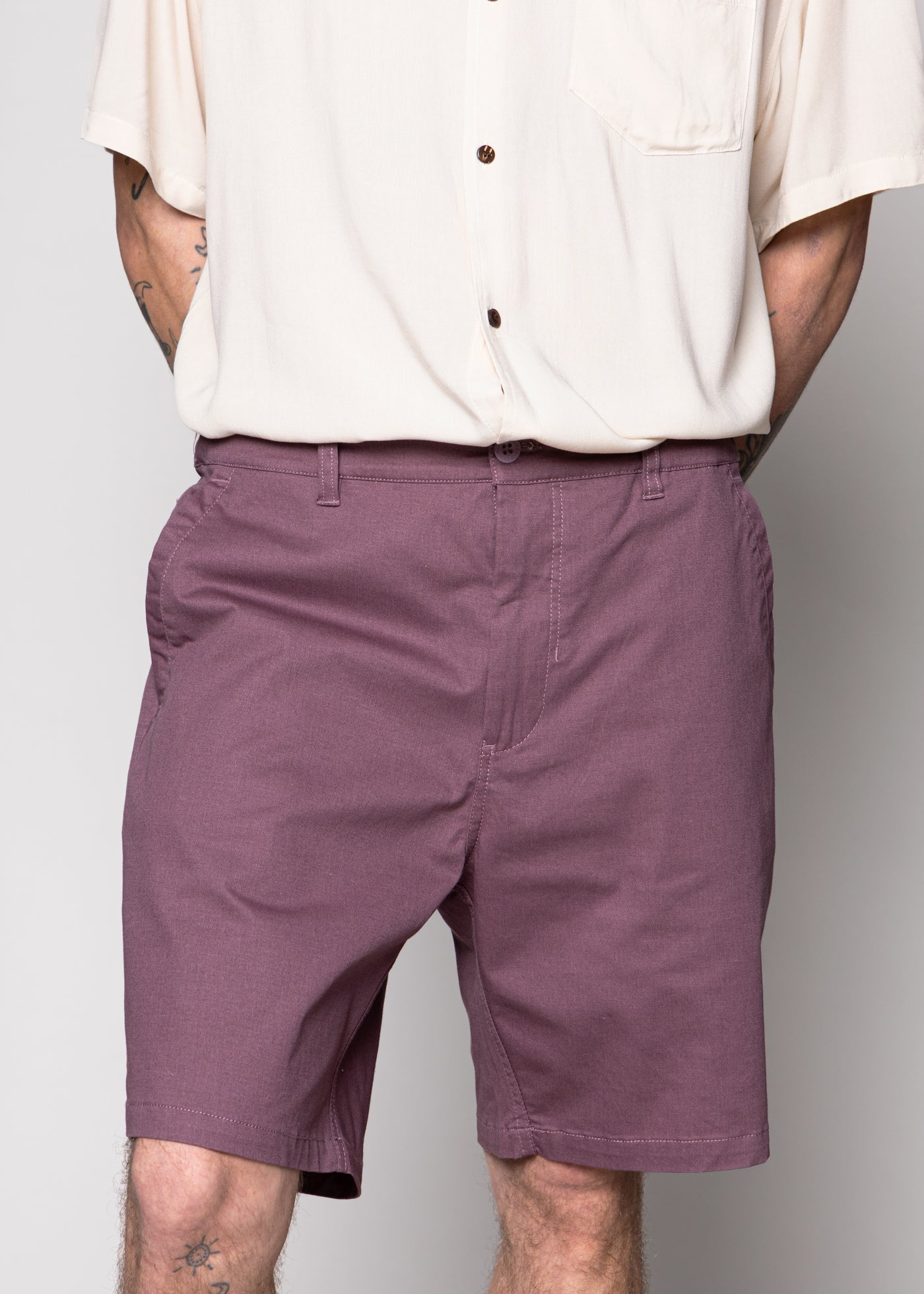 Chino Short Solid Taupe