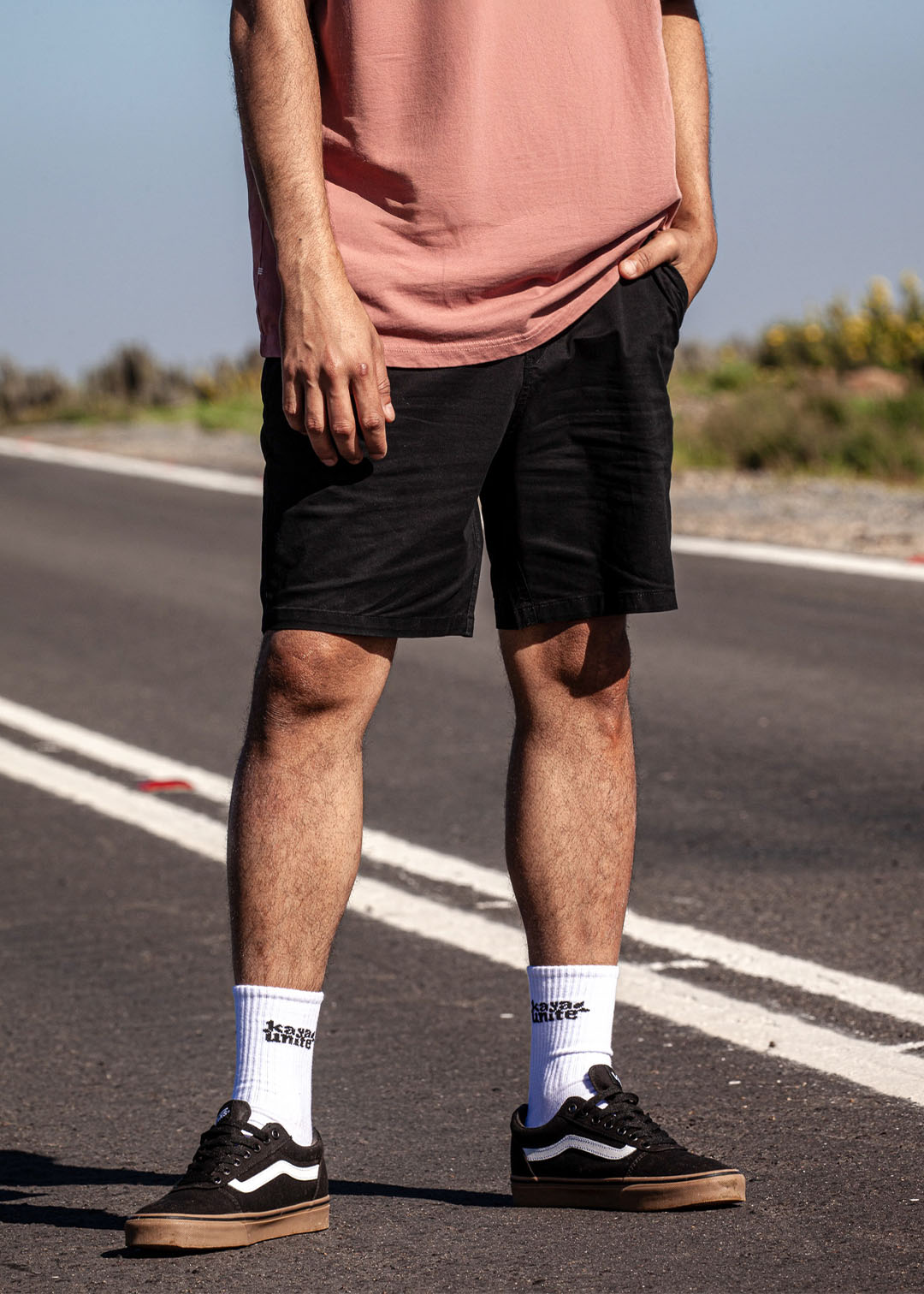 Short Hombre Chino - Negro