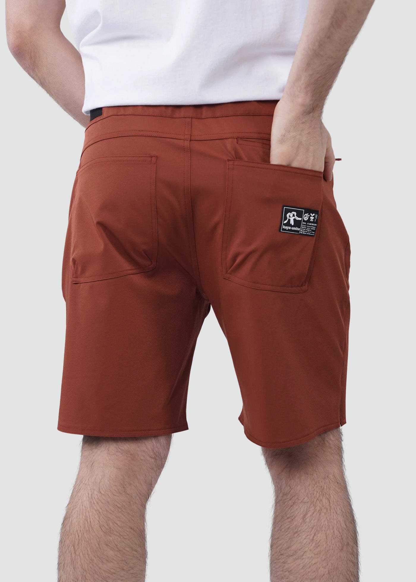 Short Hombre Híbrido - Terracota Oscuro