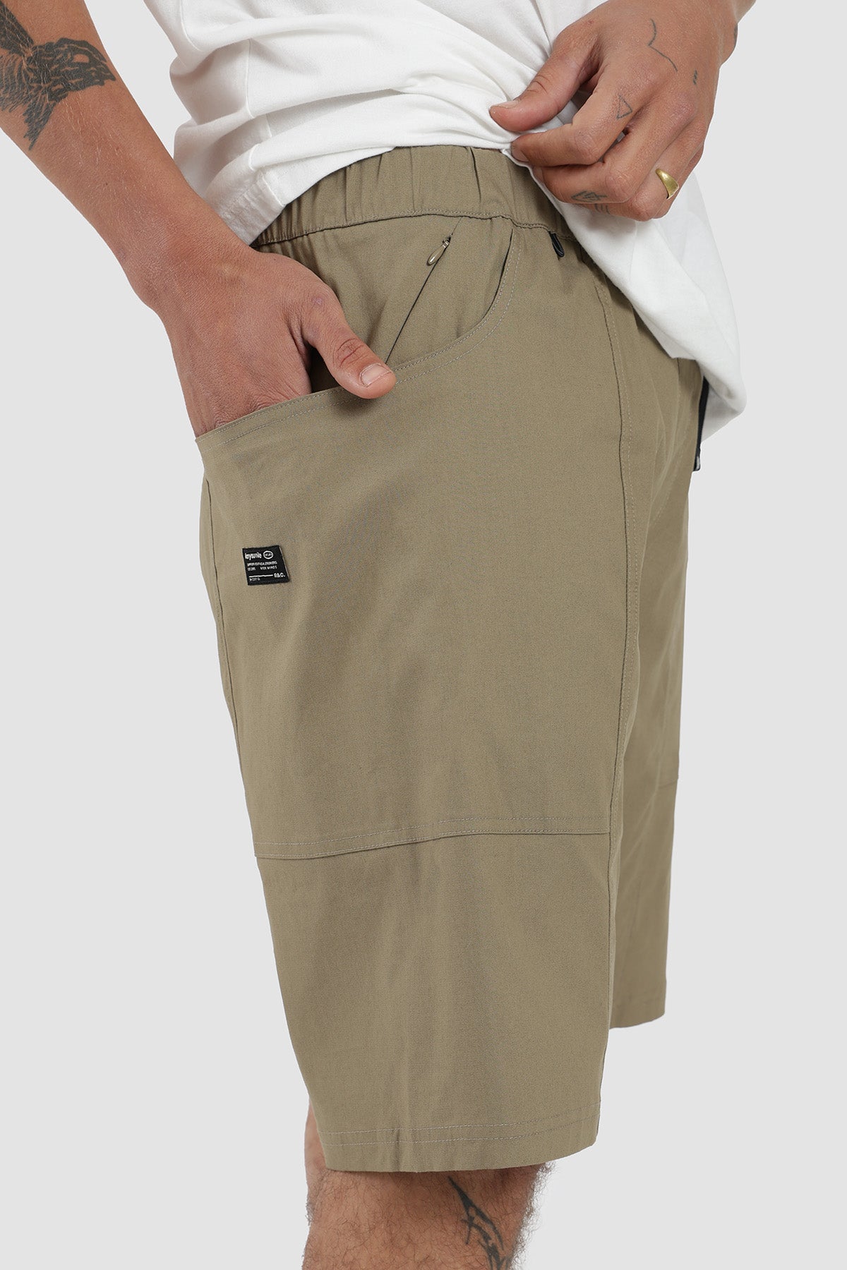 Short Yaka Híbrido Hombre - Oliva