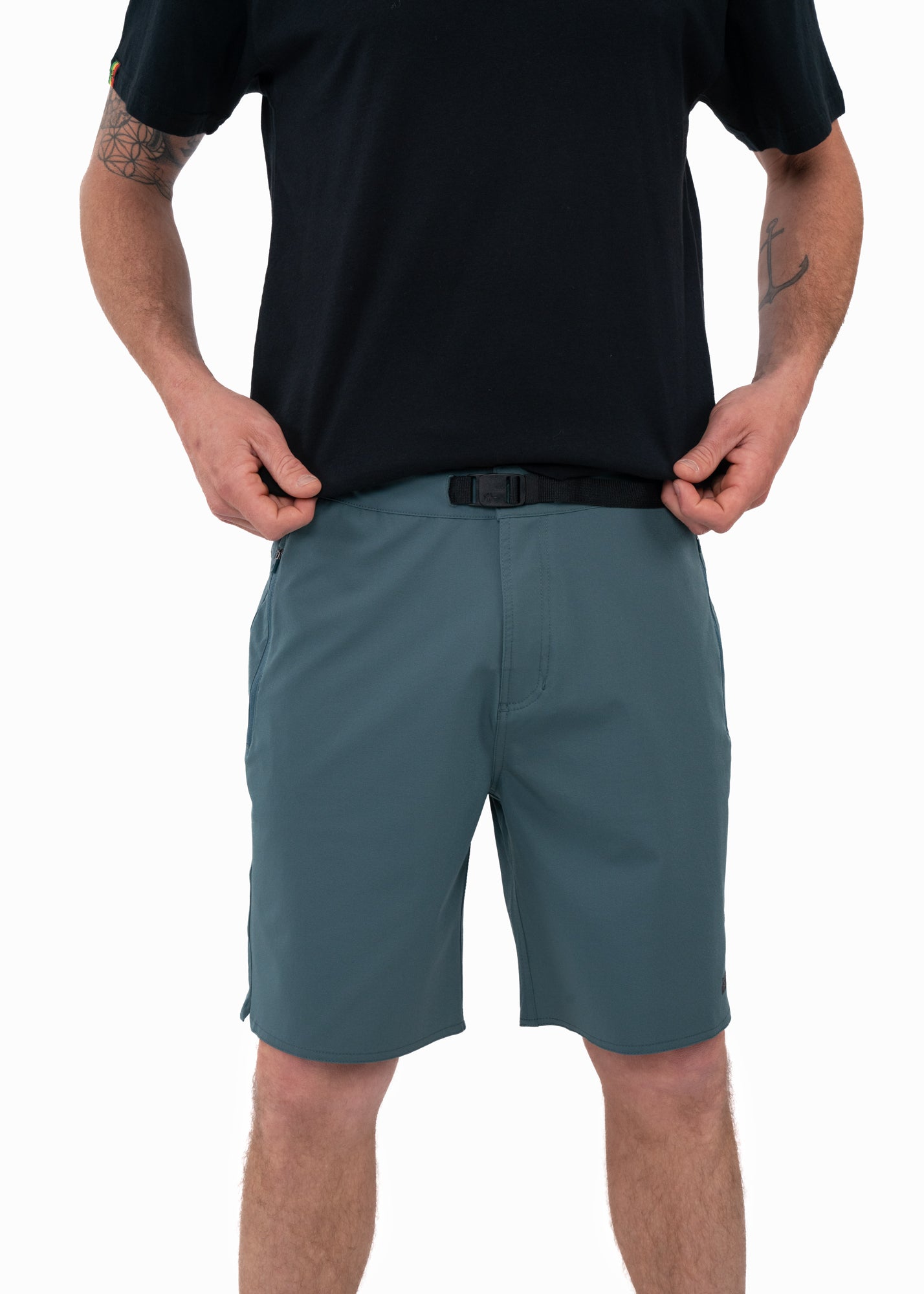 Short Nylon Híbrido Multiuso Solid Hombre - Petrol