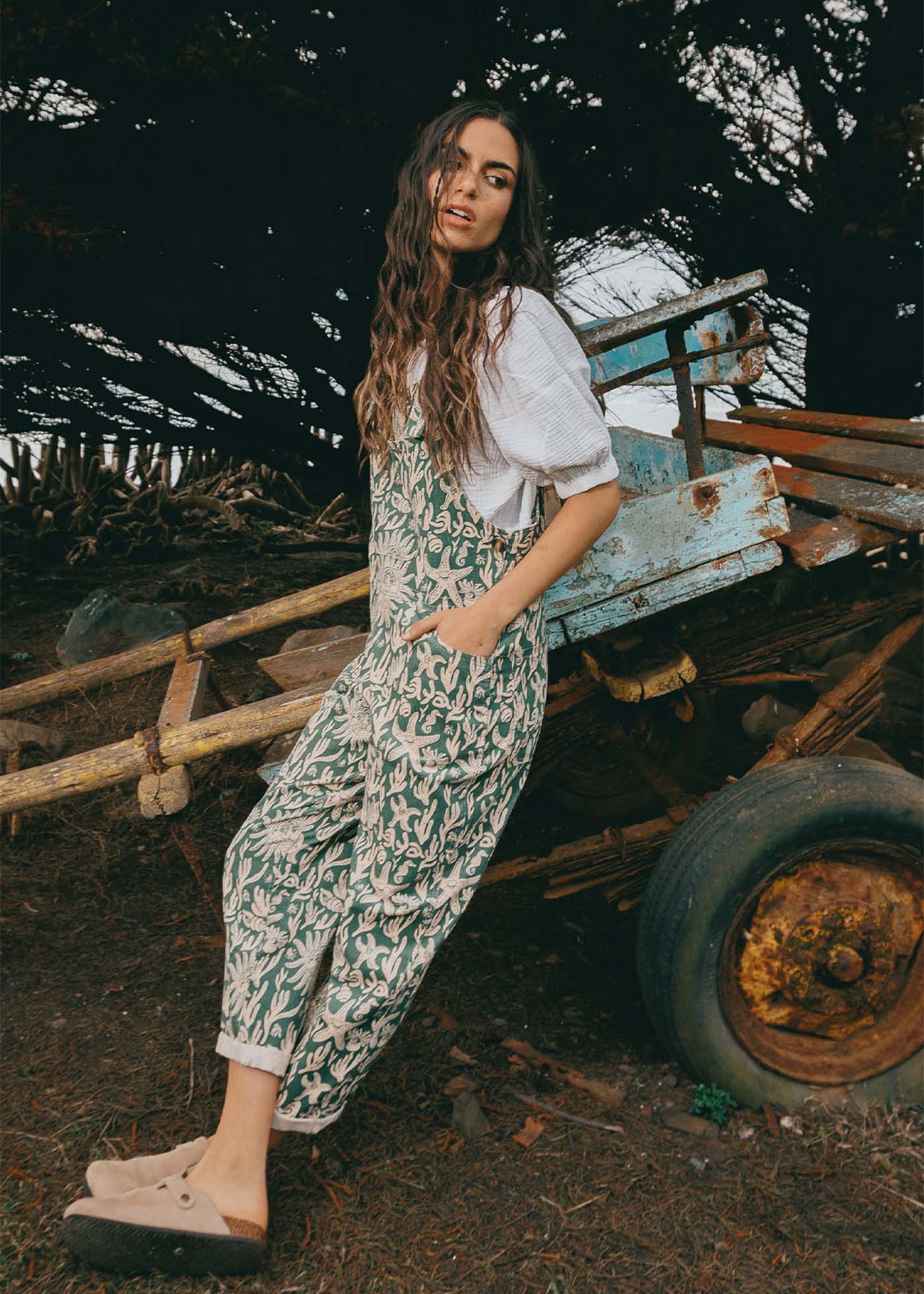 Jardinera Mujer Ocean - Oliva
