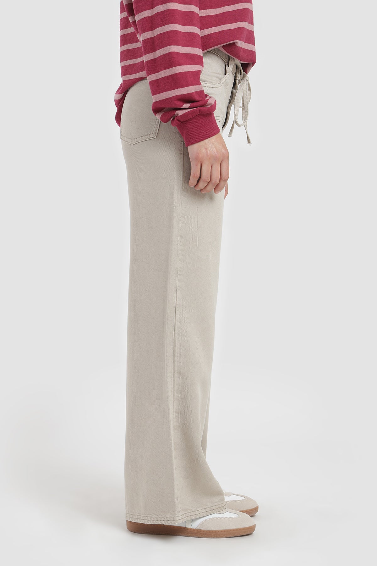 Pantalón Relaxed Verano Tencel Mujer - Arena