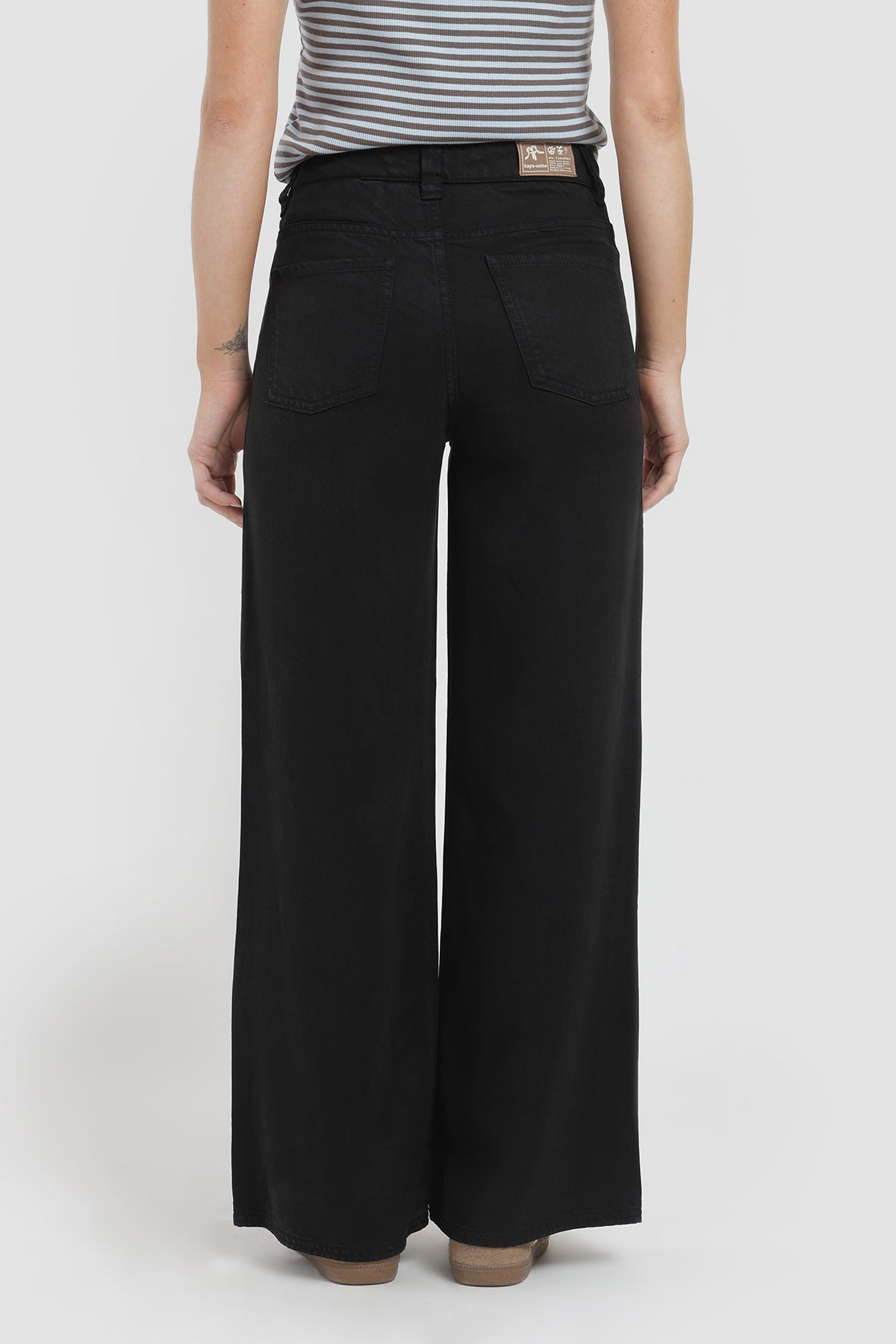 Pantalón Relaxed Verano Tencel Mujer - Negro