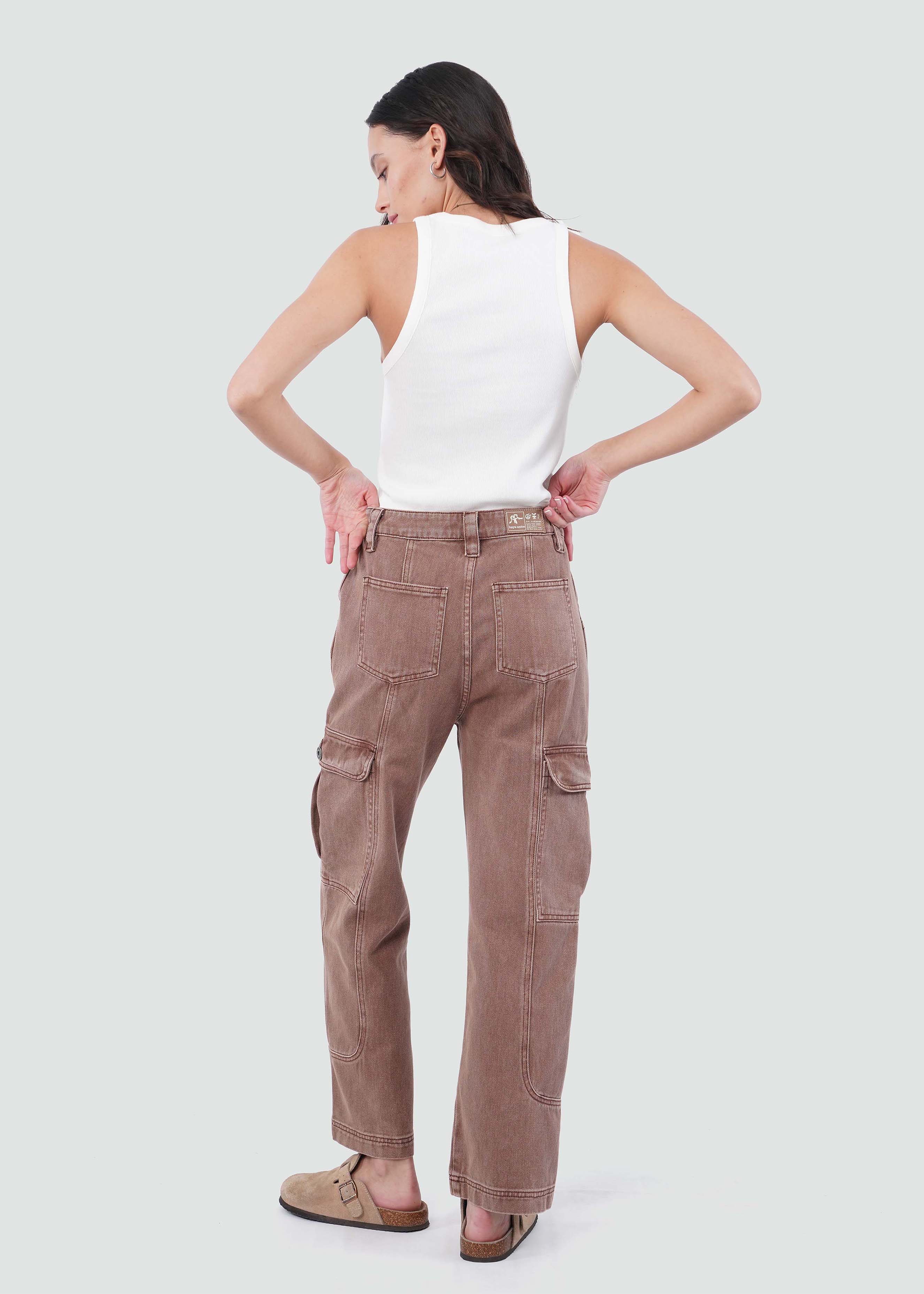 Pantalón Mujer Cargo - Rose