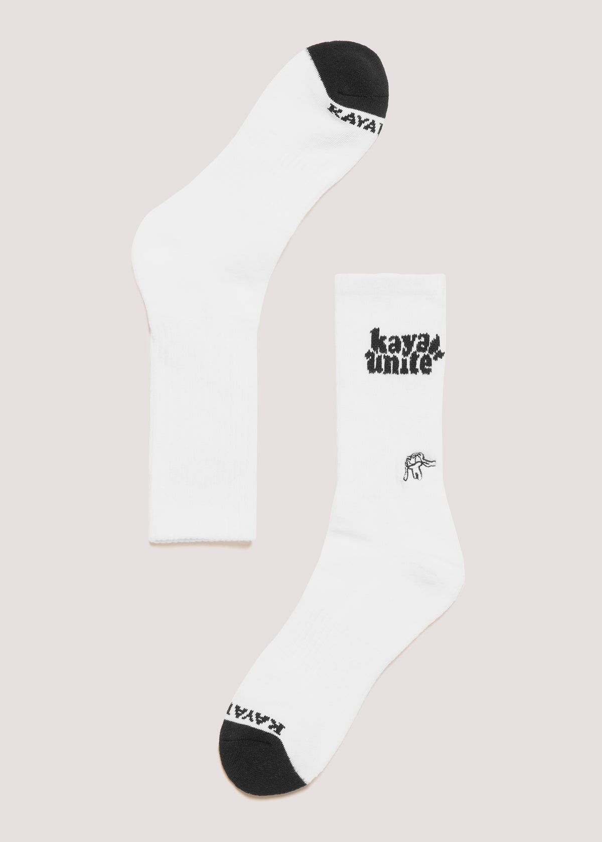 Calcetines Largos Diseño Algodón Kaya Hombre - Blanco Lavender