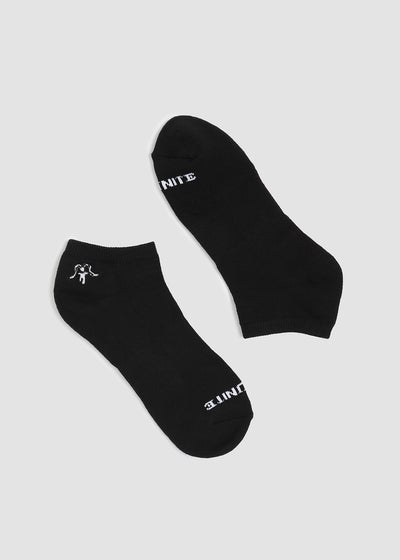 Calcetines Cortos Clásicos Algodón Básico Hombre - Negro Lavender