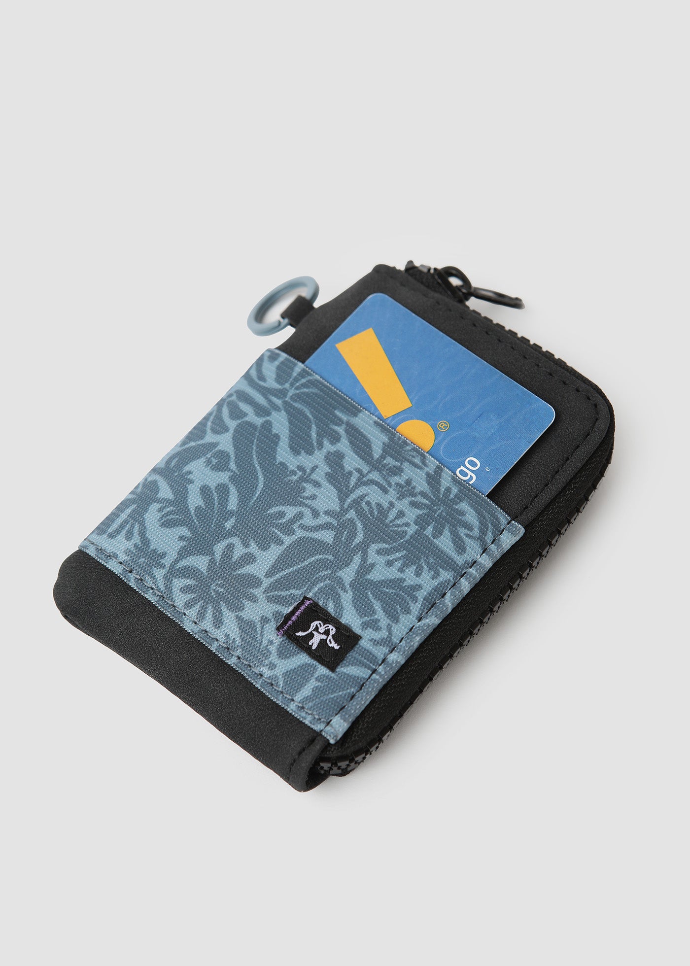 Billetera Zipper Print - Azul