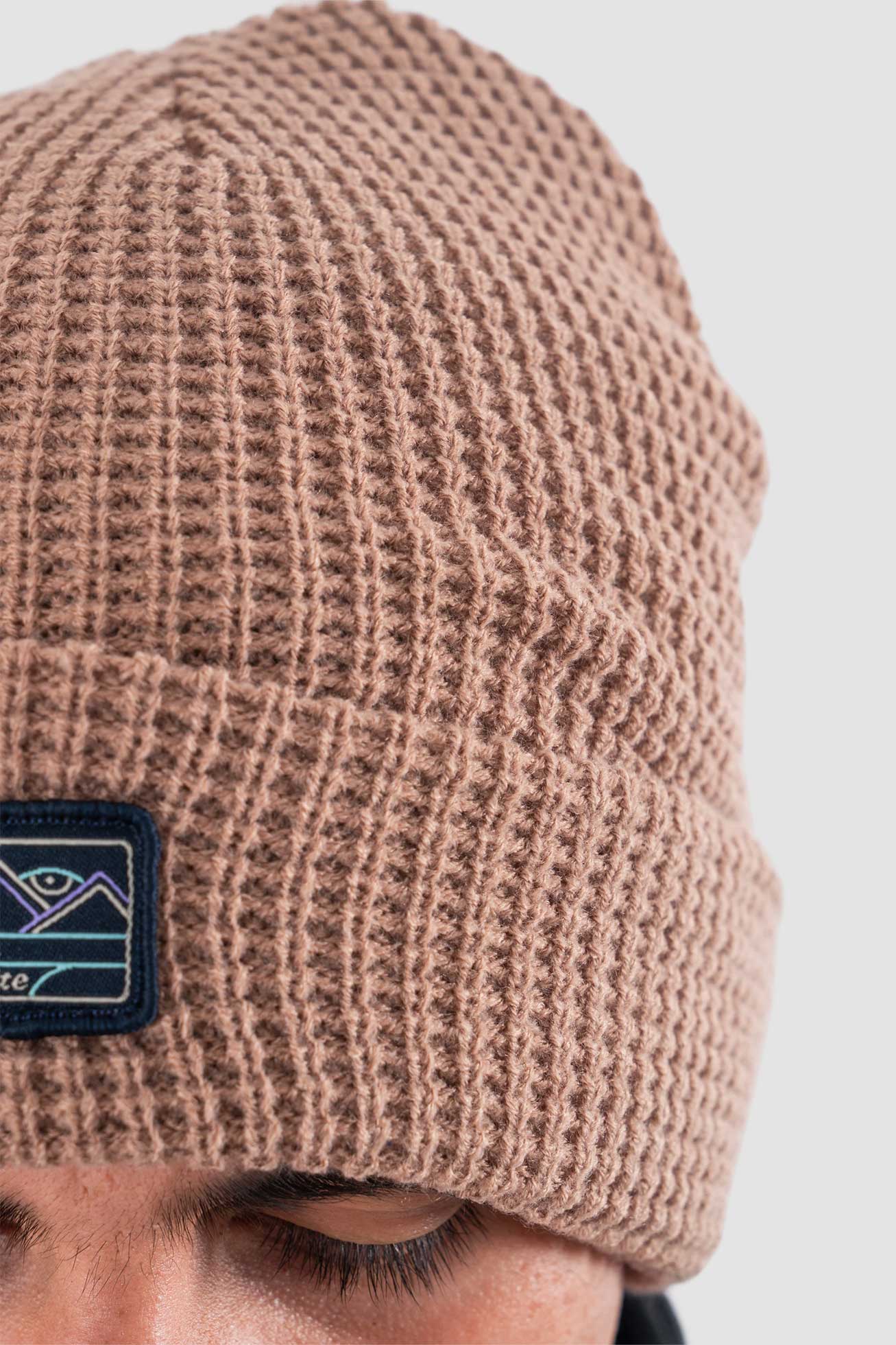 Gorro Beanie Waffle - Camel Rosy Brown