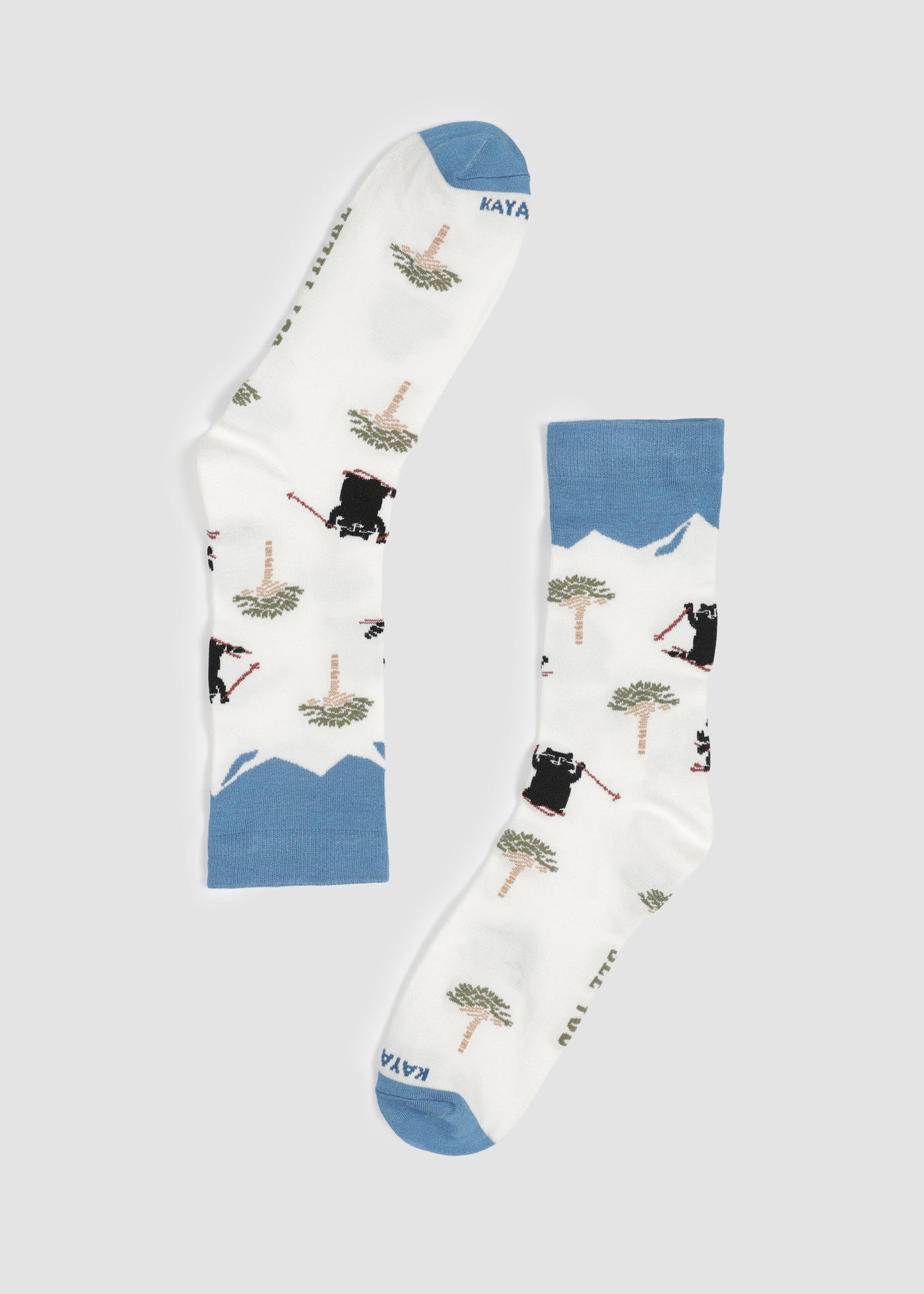 Calcetines Bamboo Daily Mapache Hombre - Blanco
