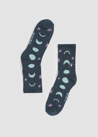 Calcetines Bamboo Sport Moon Mujer - Petrol