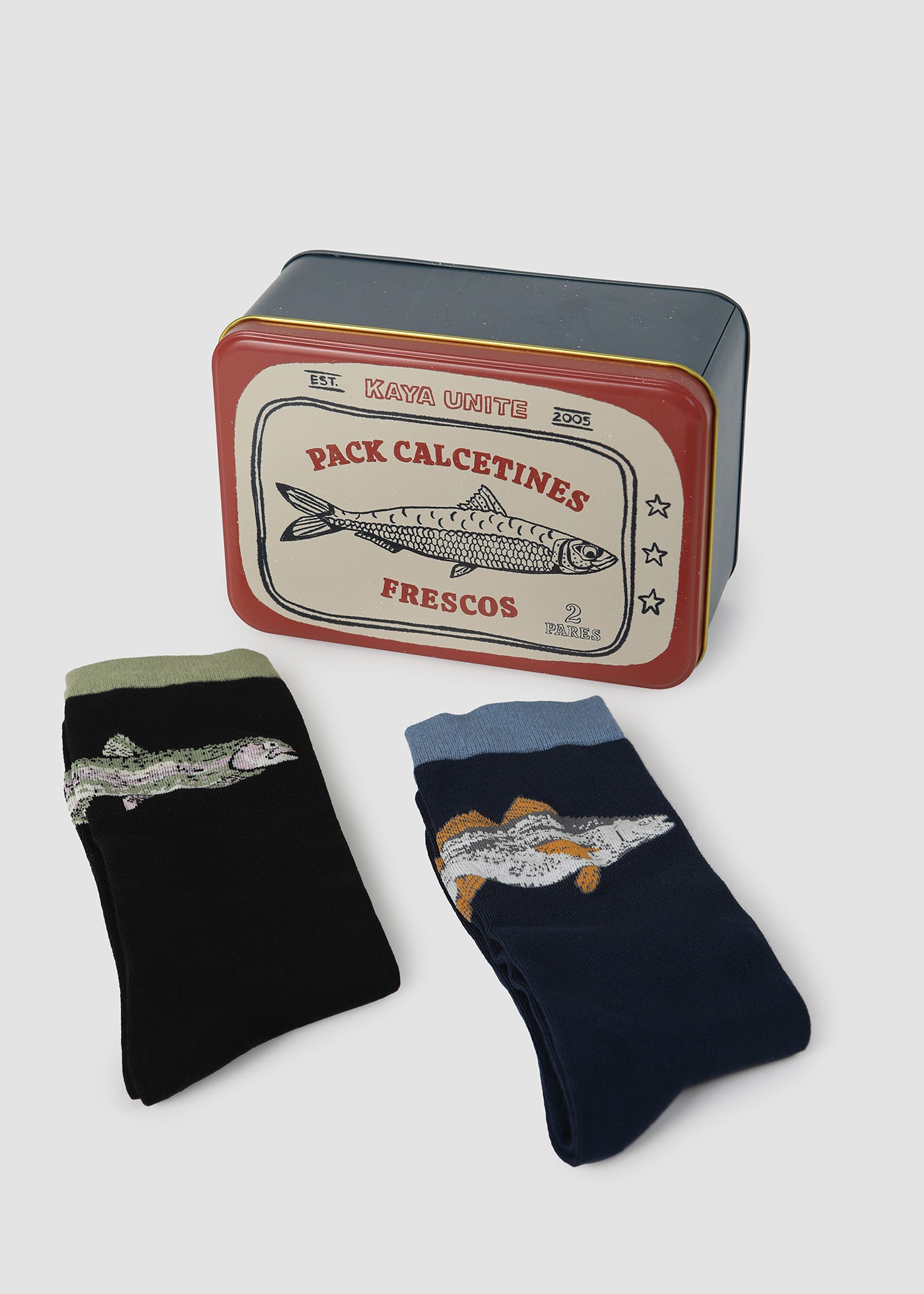 Pack Regalable Calcetines Pez - Blanco