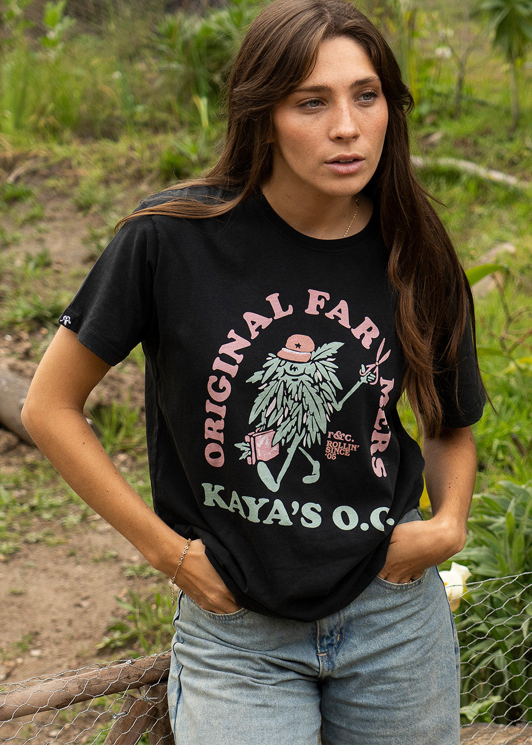 Polera Diseño Algodón OG Mujer - Negra Black