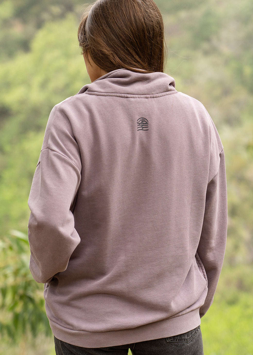 Polerón Hoodie Algodón Murta Mujer - Rosa Slate Gray