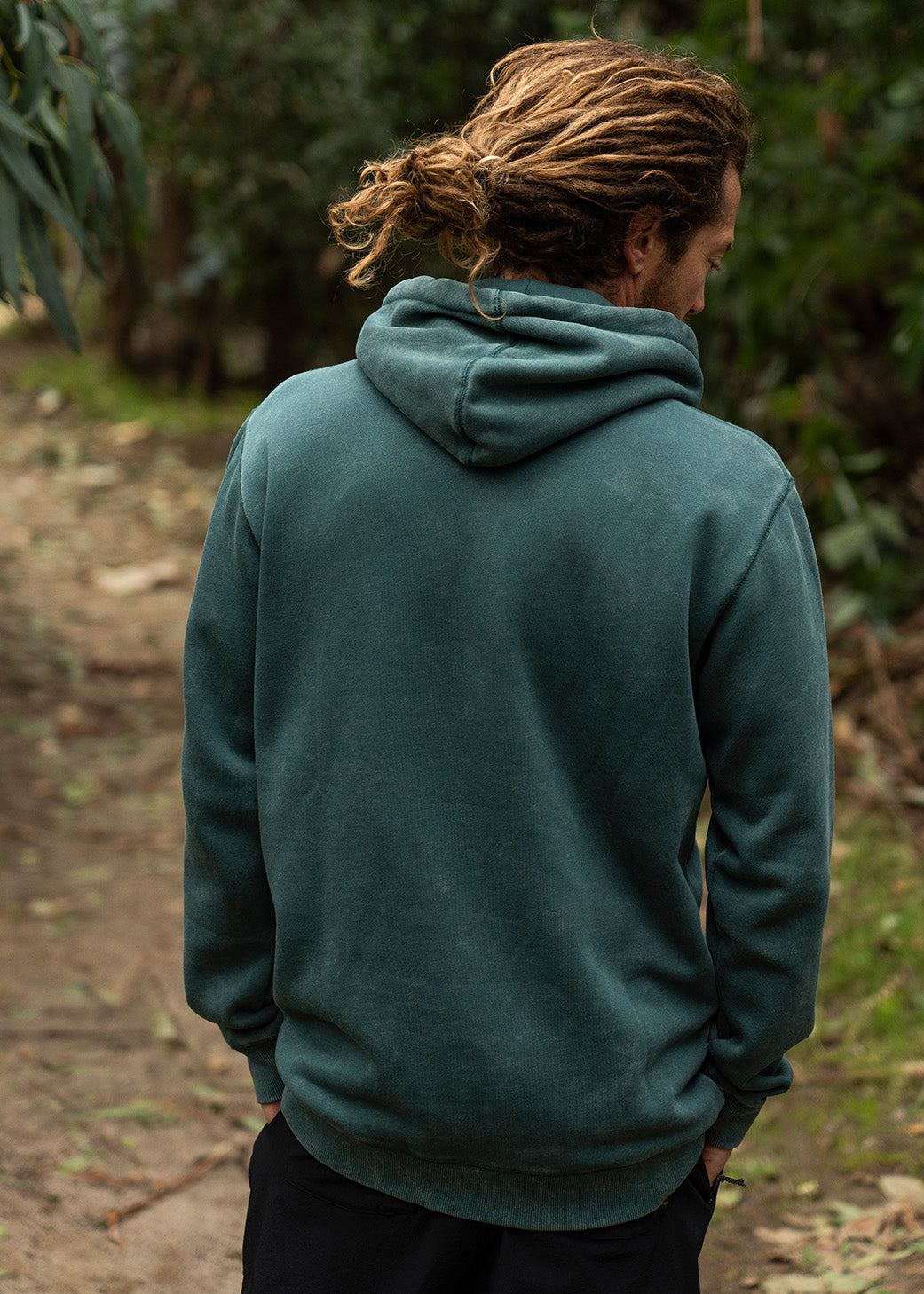 Polerón Hoodie Algodón Daily Hombre - Teal Dark Slate Gray