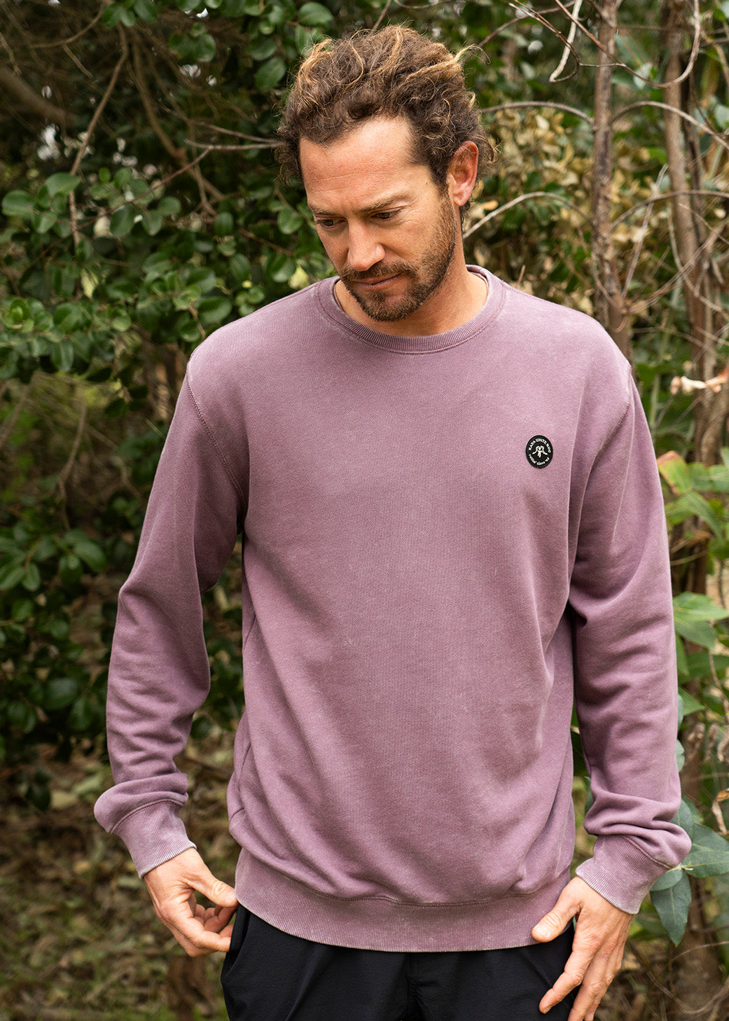 Polerón Crewneck Hi Malva
