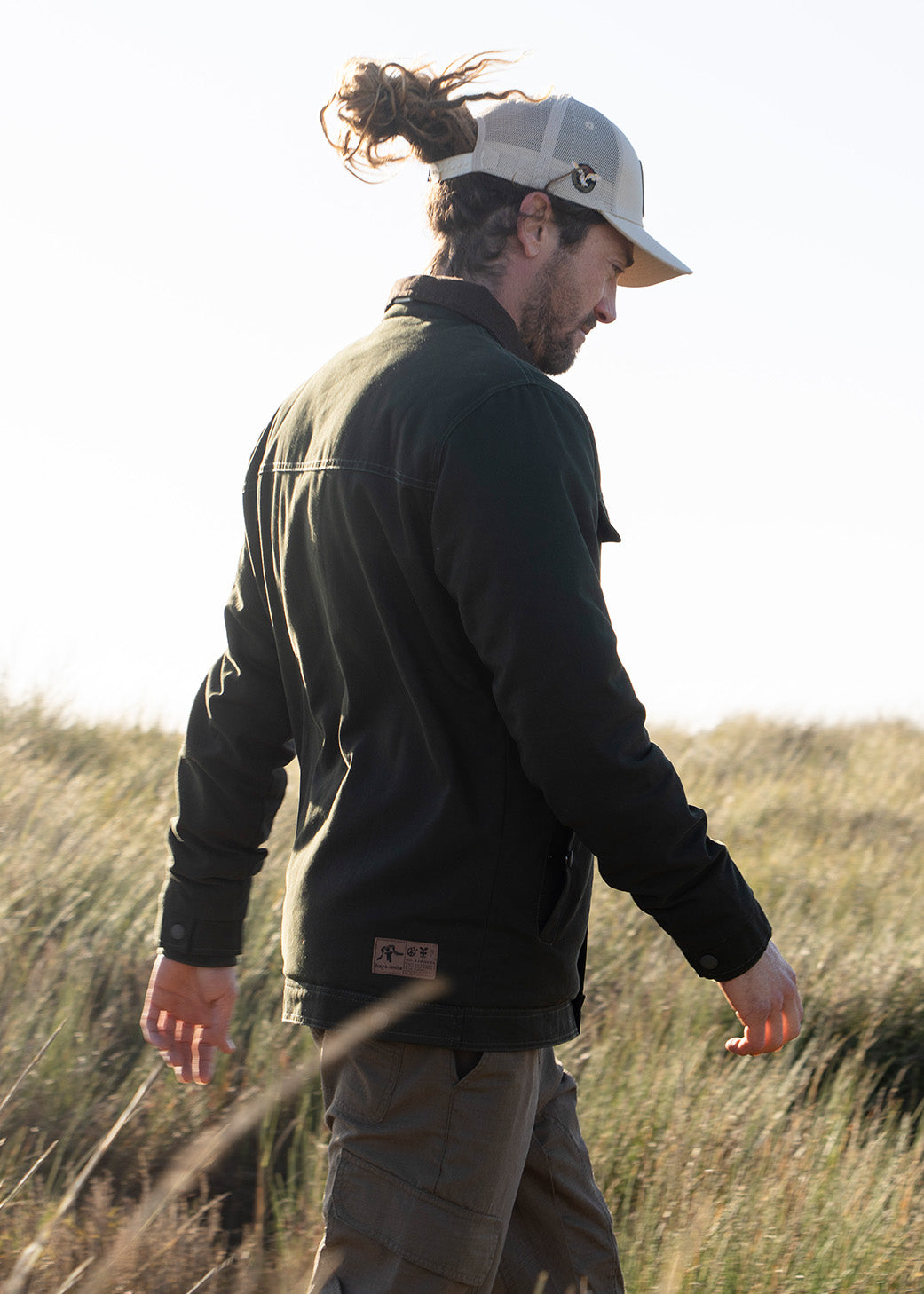 Chaqueta Chooper Dark Olive White Smoke