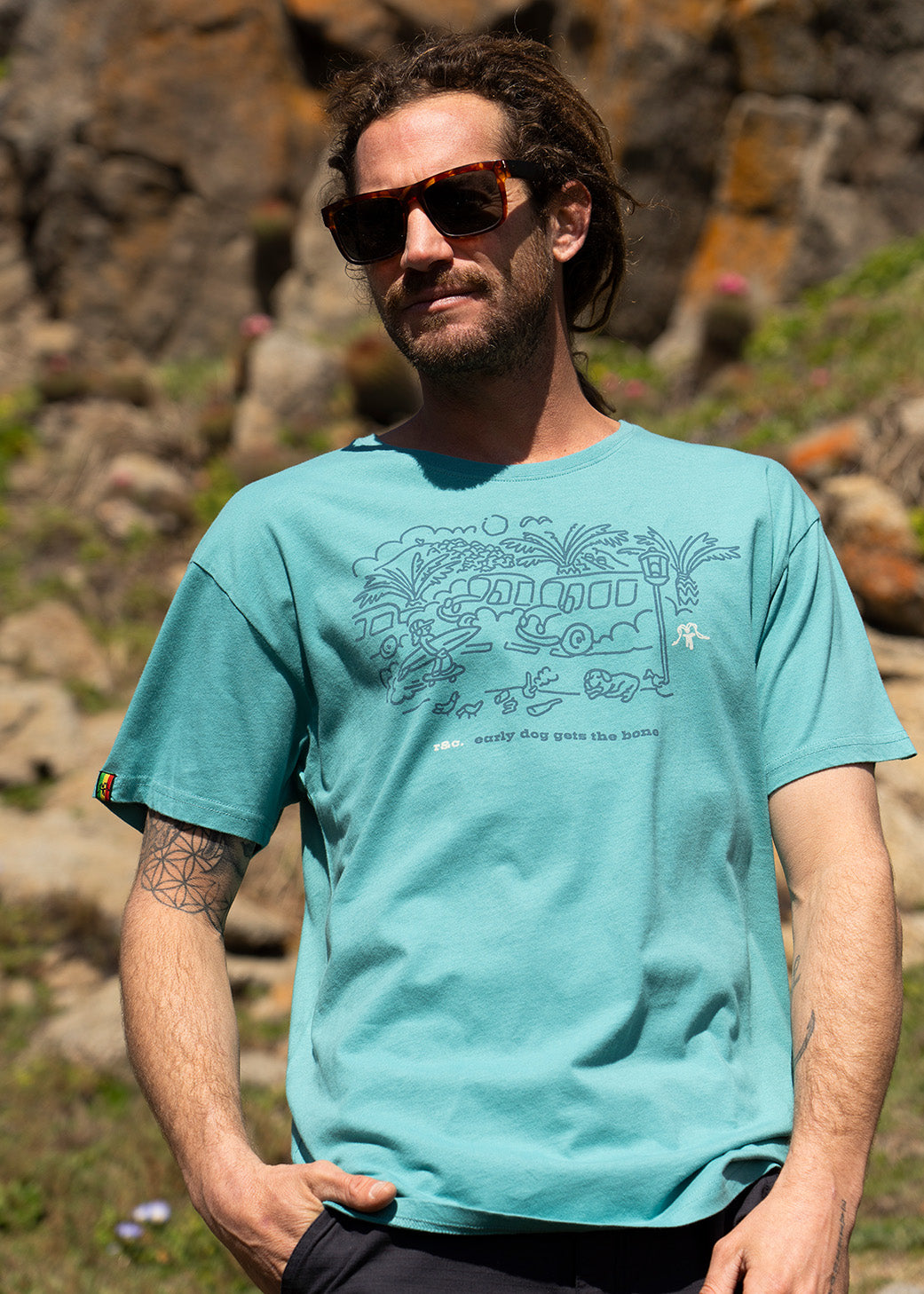 Polera Bone Turquoise