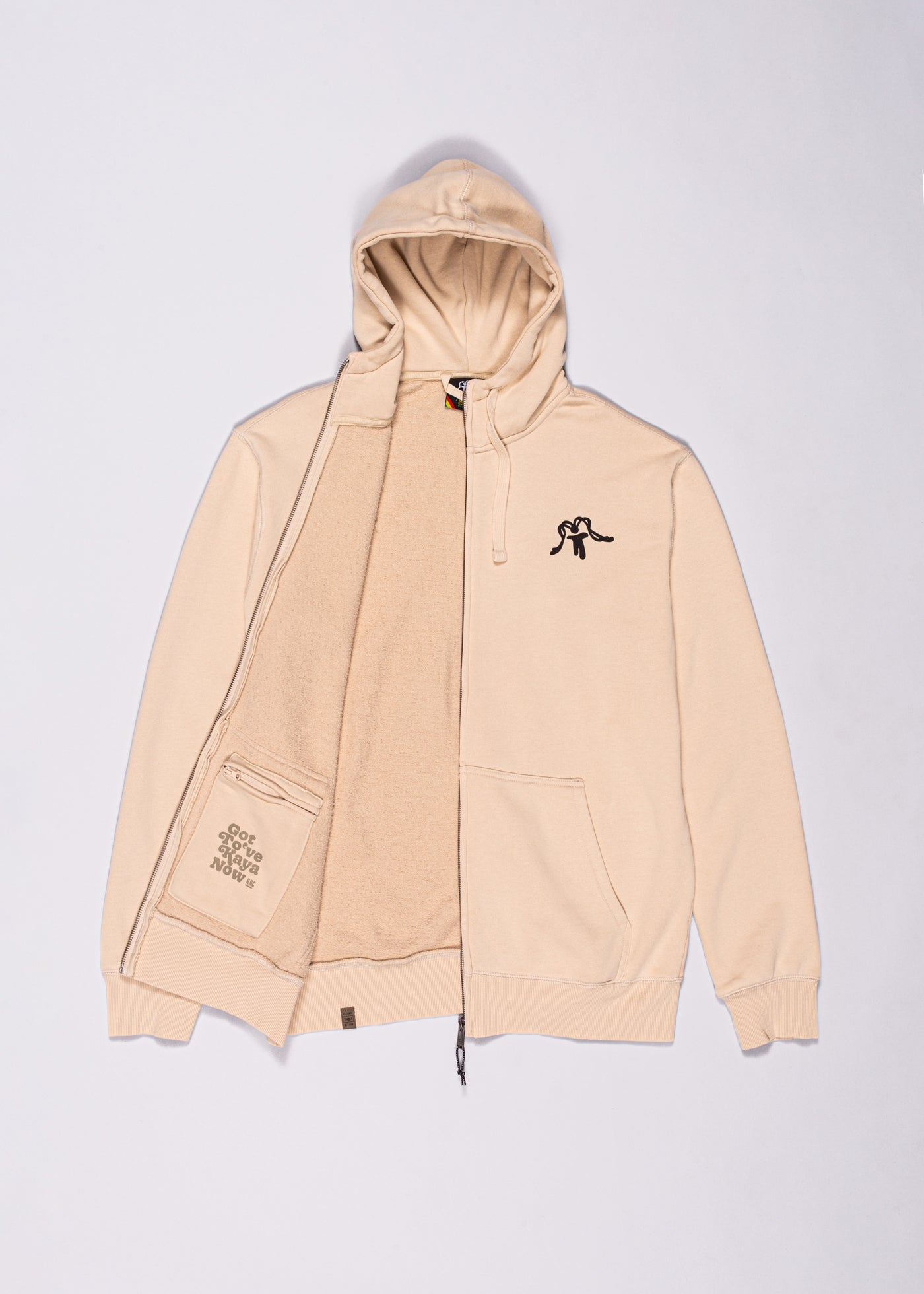 Polerón Full Zip Classy Cream