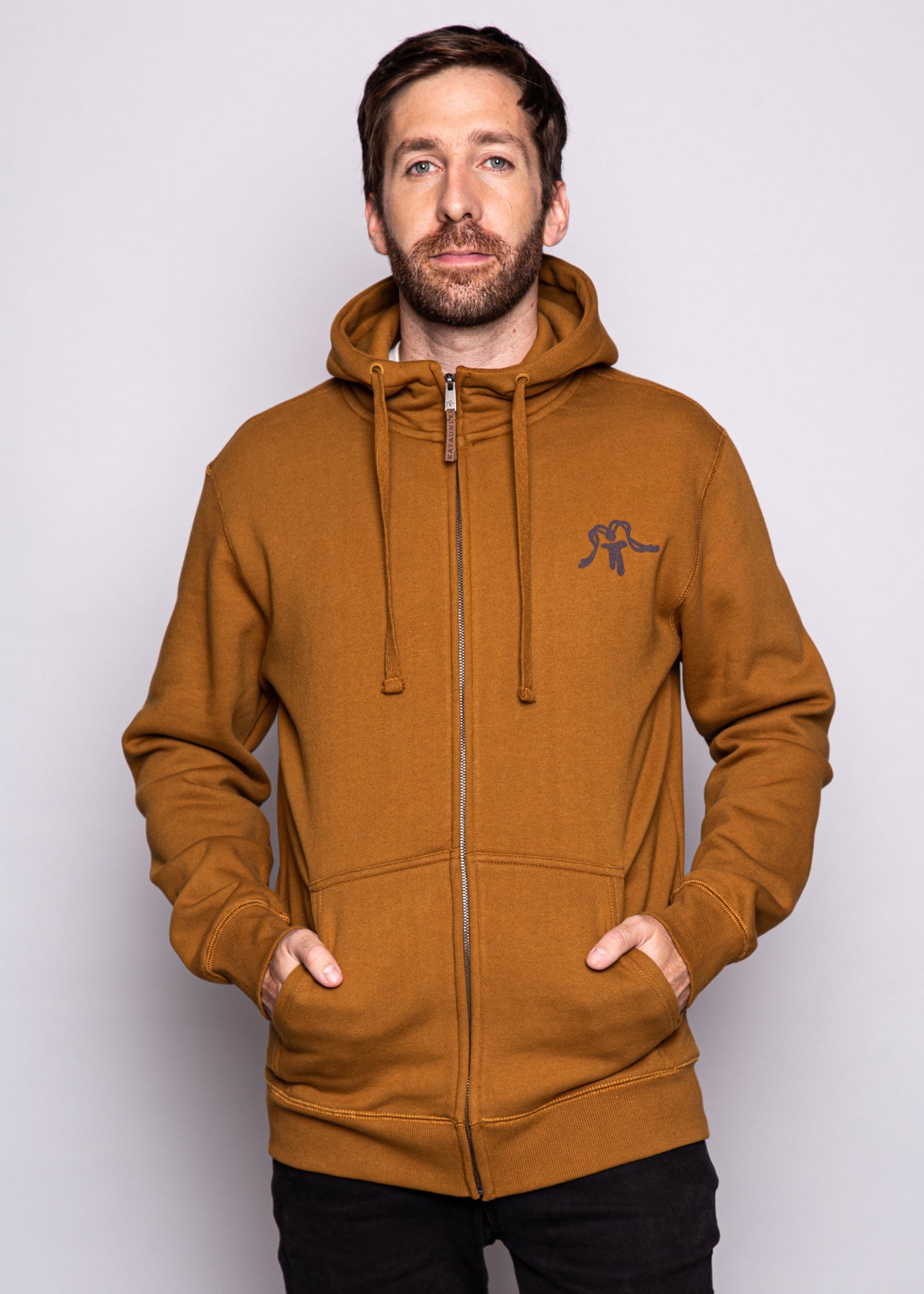 Polerón Full Zip Classy Camel