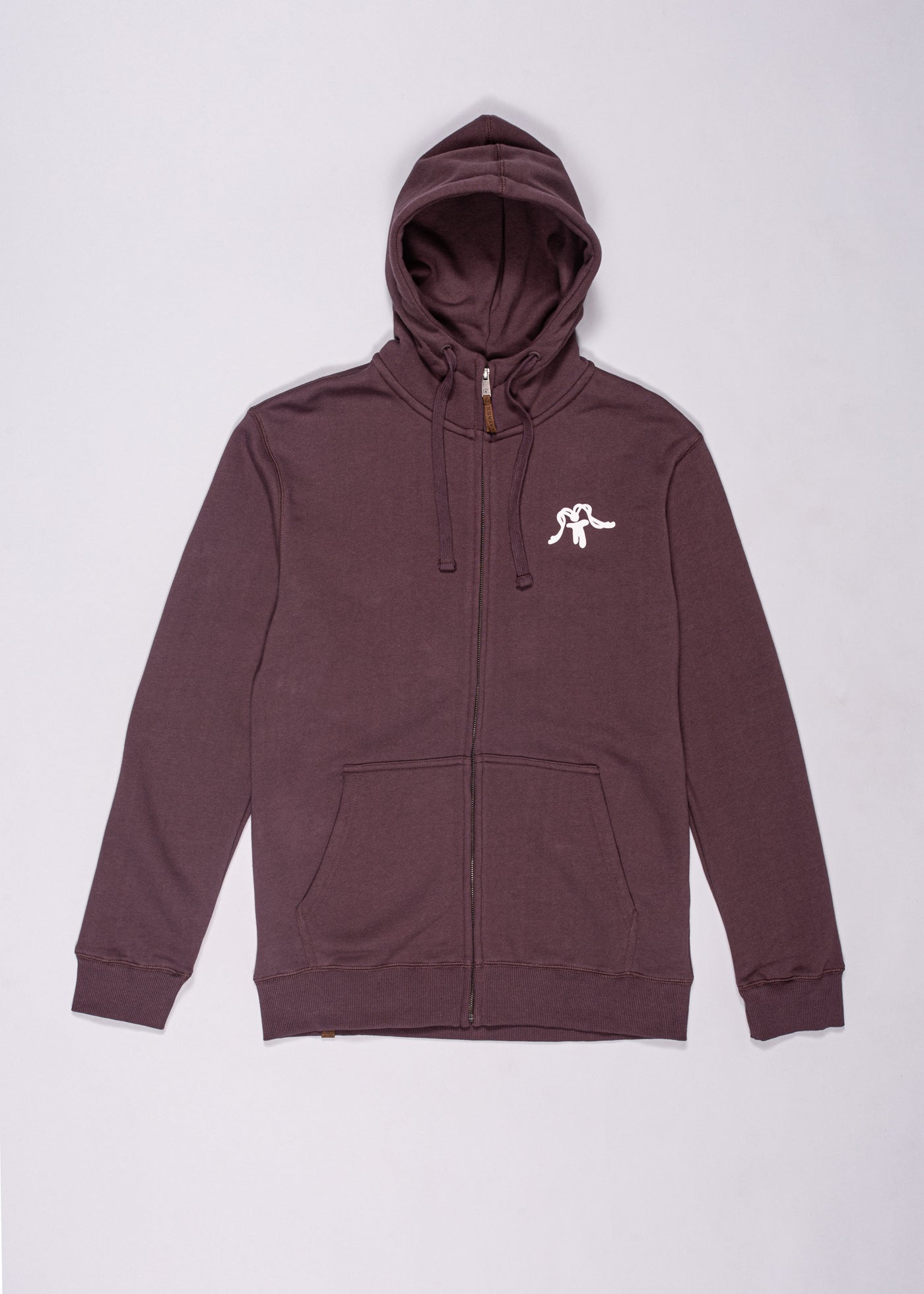 Polerón Full Zip Classy Bordo