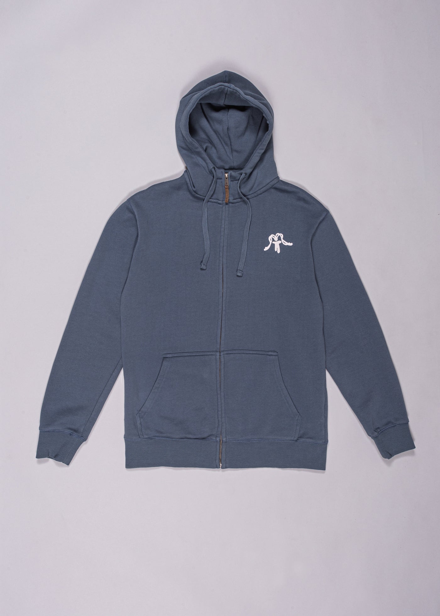 Polerón Full Zip Classy Light Blue