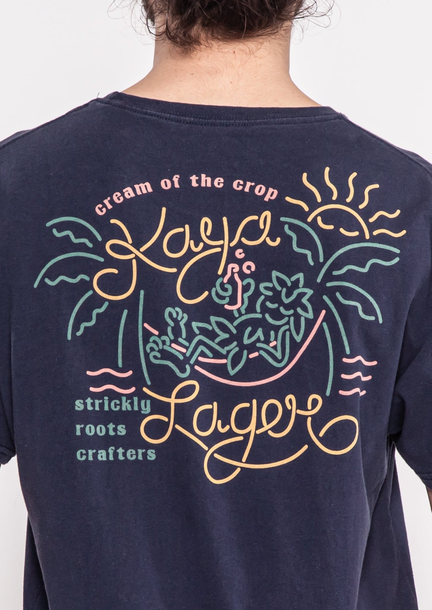 T-Shirt Lager Navy Pink