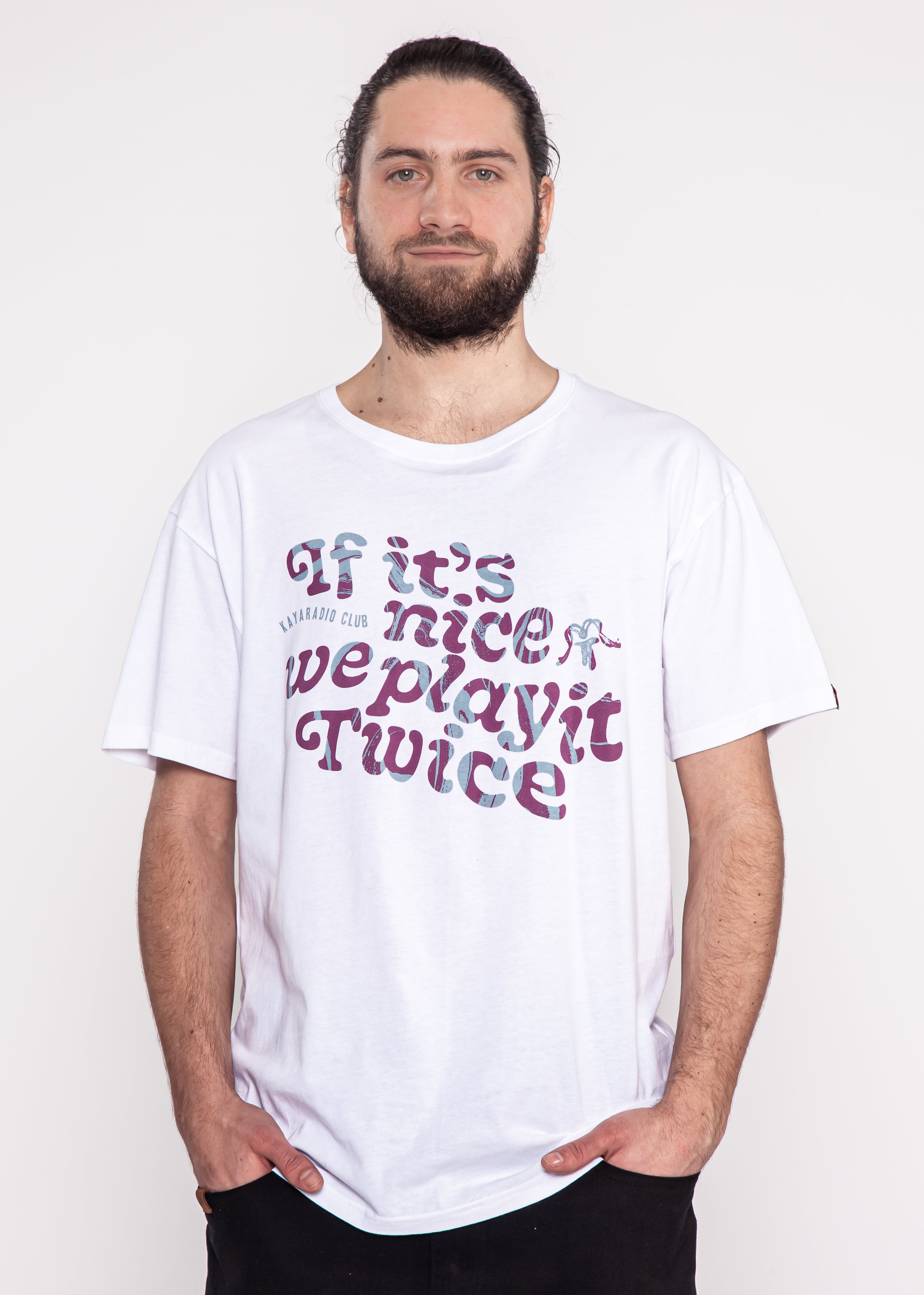 T-Shirt Play White Lila
