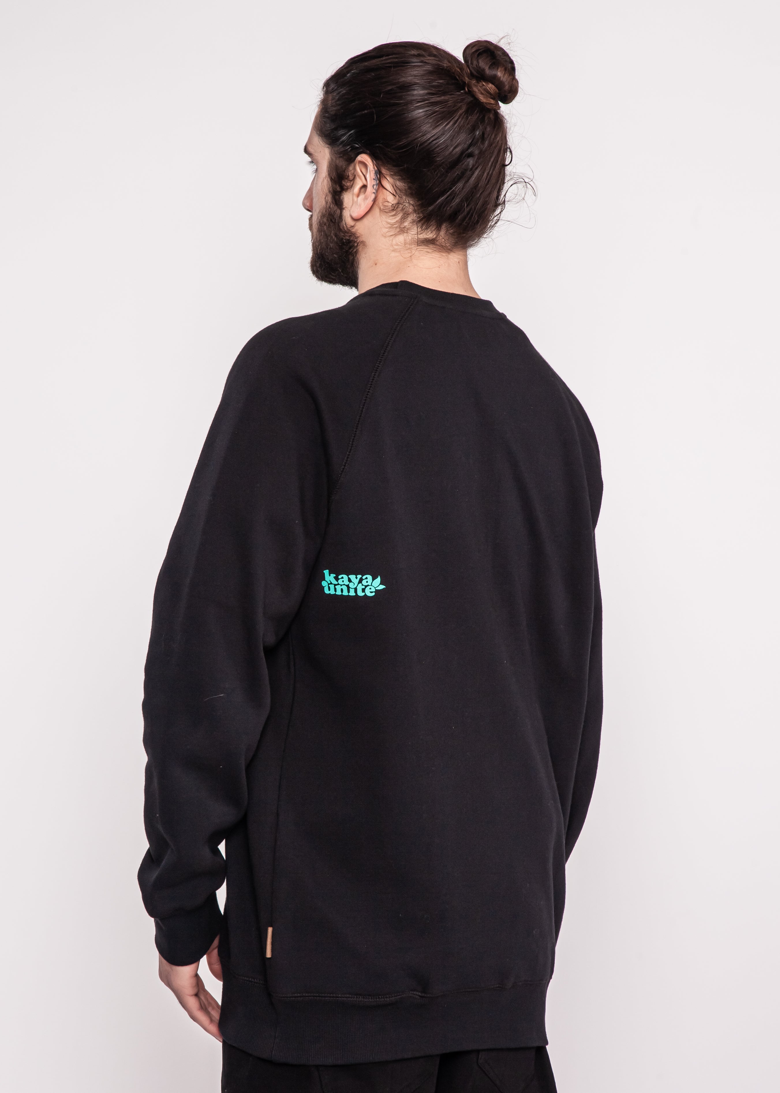 Polerón Crewneck Aqua Black