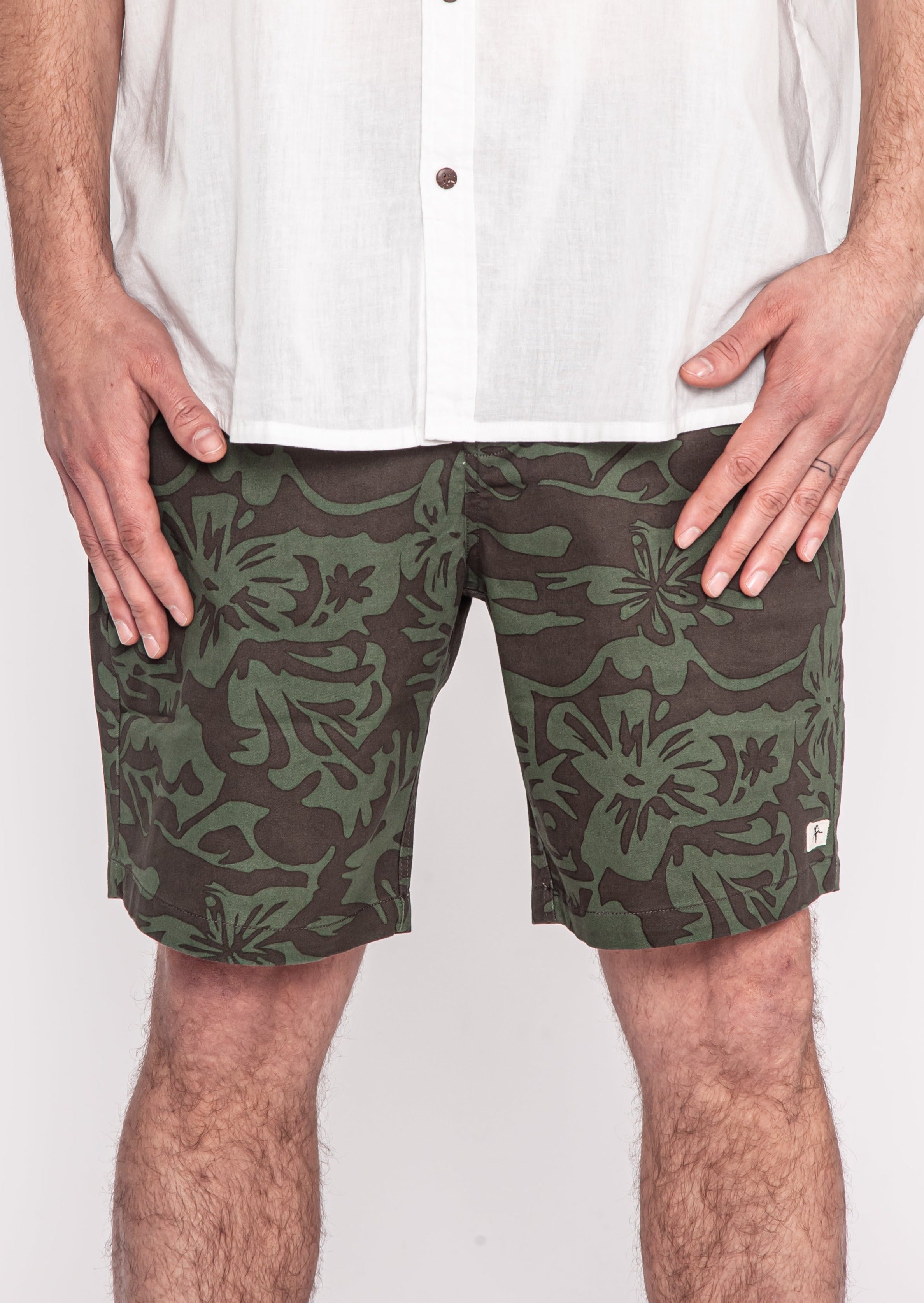 Chino Short Fauna Dk Green