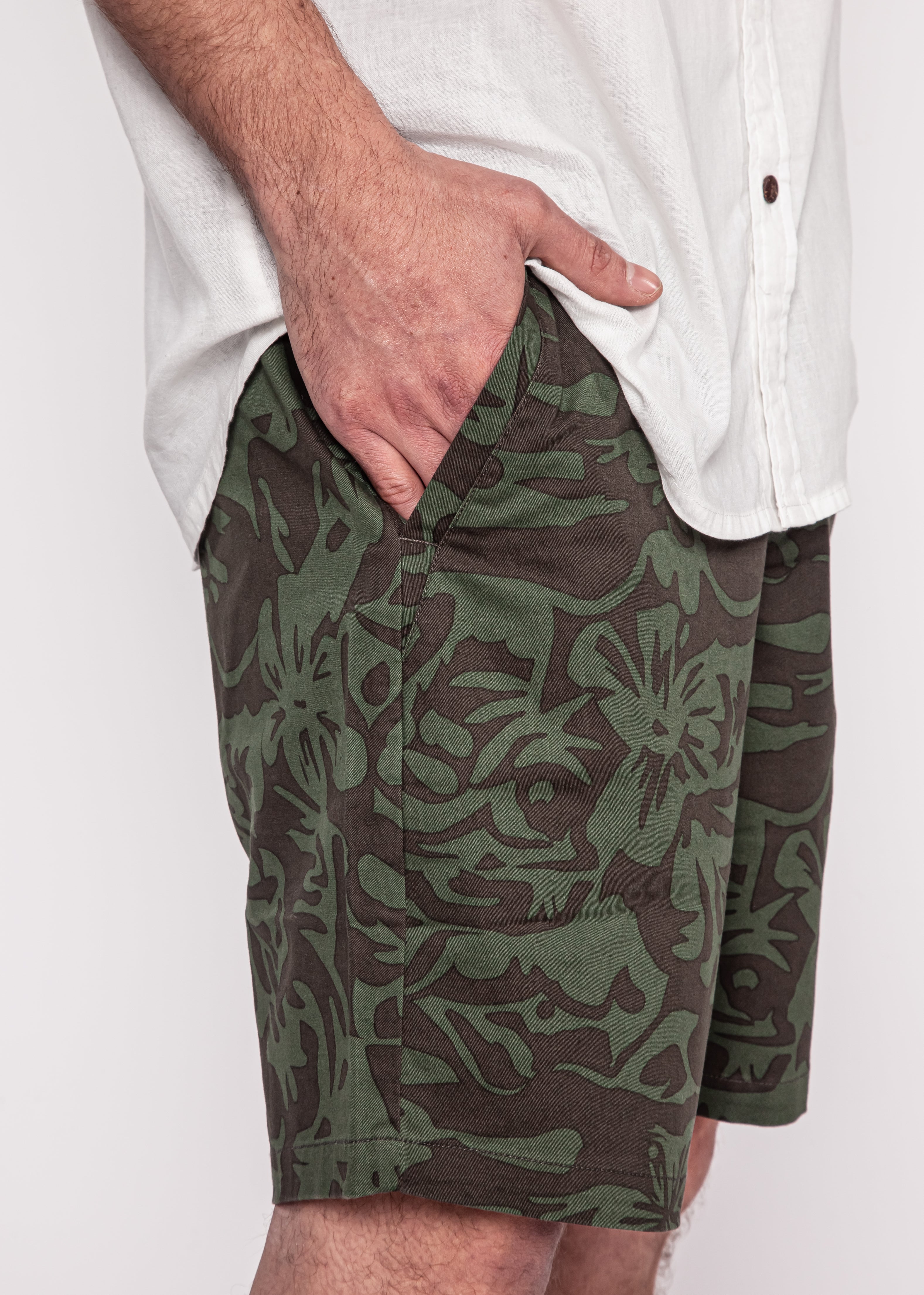 Chino Short Fauna Dk Green