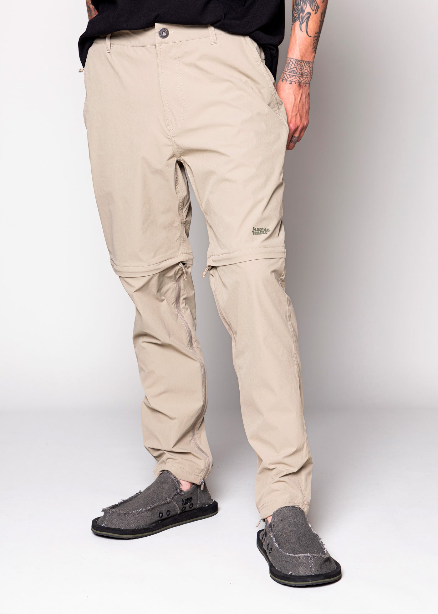 Pantalón Desmontable Hiker Solid Lt Brown