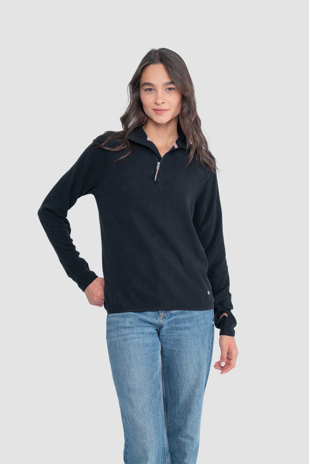 Micropolar Cipress Mujer - Negro