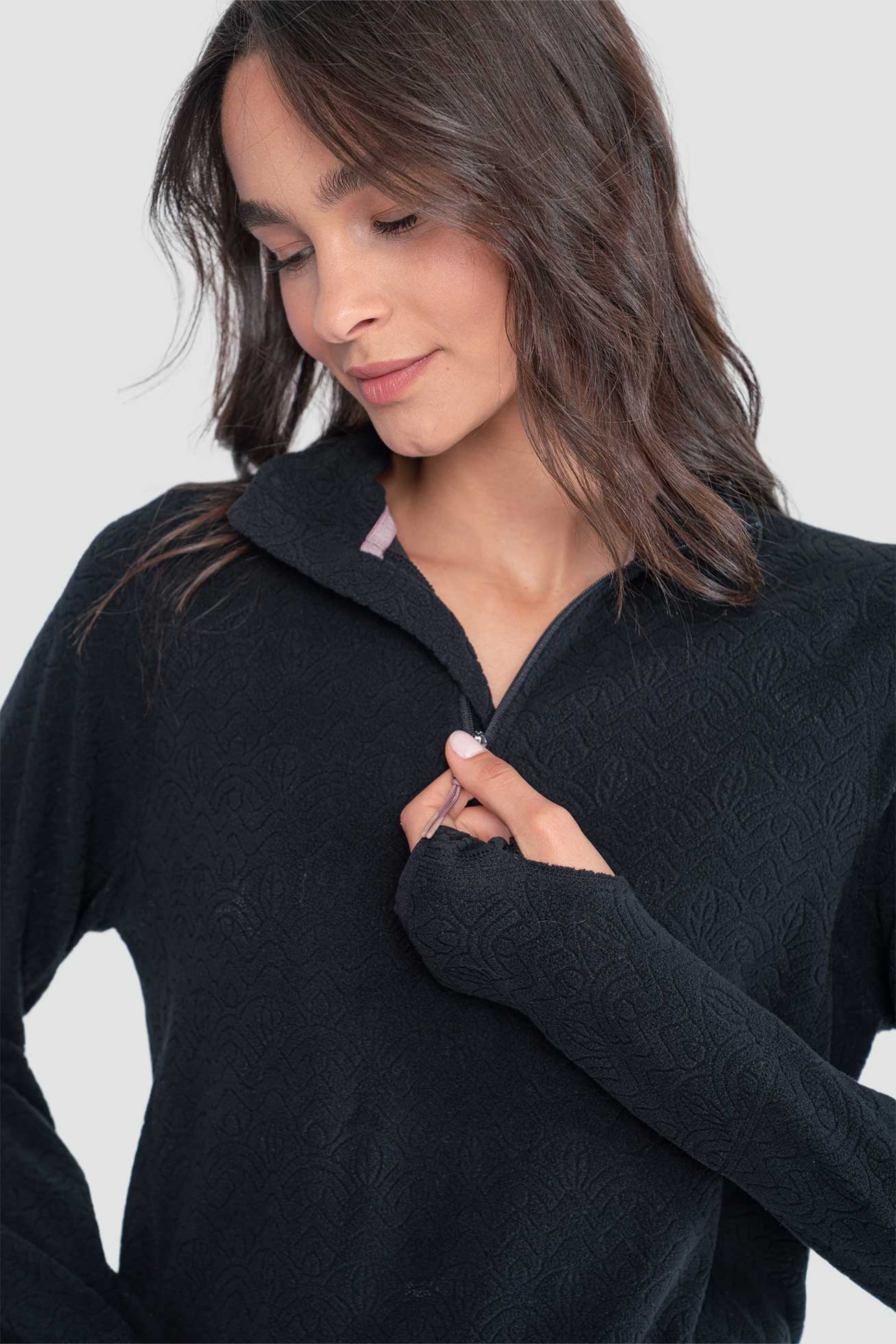 Micropolar Cipress Mujer - Negro