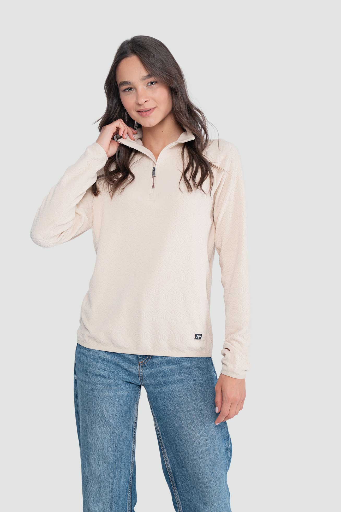 Micropolar Cipress Mujer - Bone