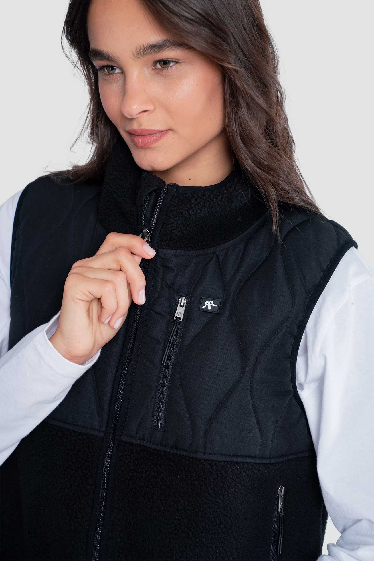 Chaqueta Sin Mangas Vest Mujer - Negra Lavender