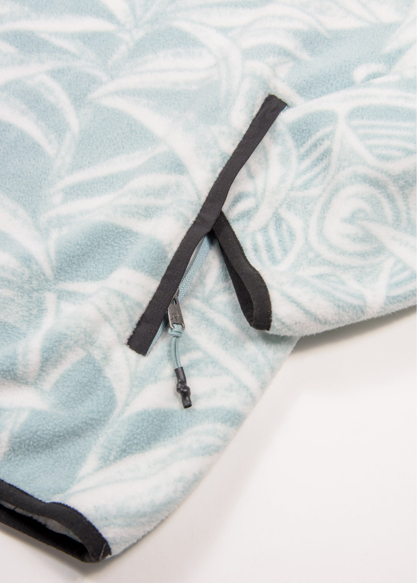 Polar Medio Cierre Hood Tupa Hombre - Teal Light Gray