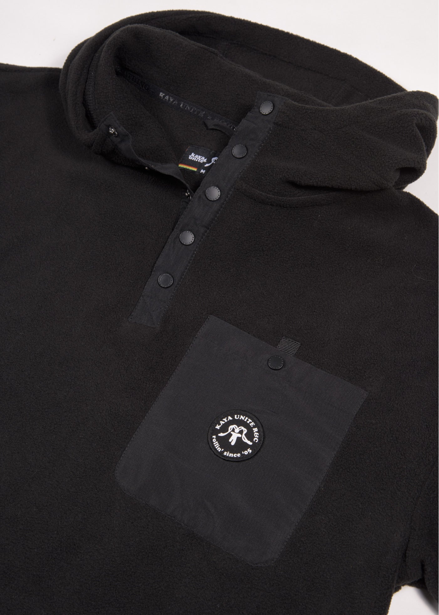 Polar Medio Cierre Hood Hombre - Black Dark Slate Gray