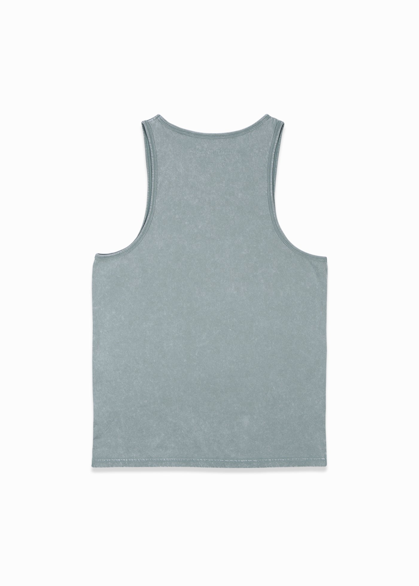 Polera Sin Mangas Algodón Aqua Hombre - Verde Dark Gray