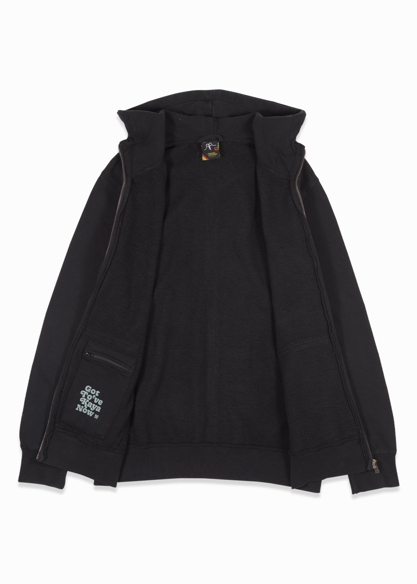 Polerón Con Cierre Algodón Kaya Hombre - Negro Dark Slate Gray