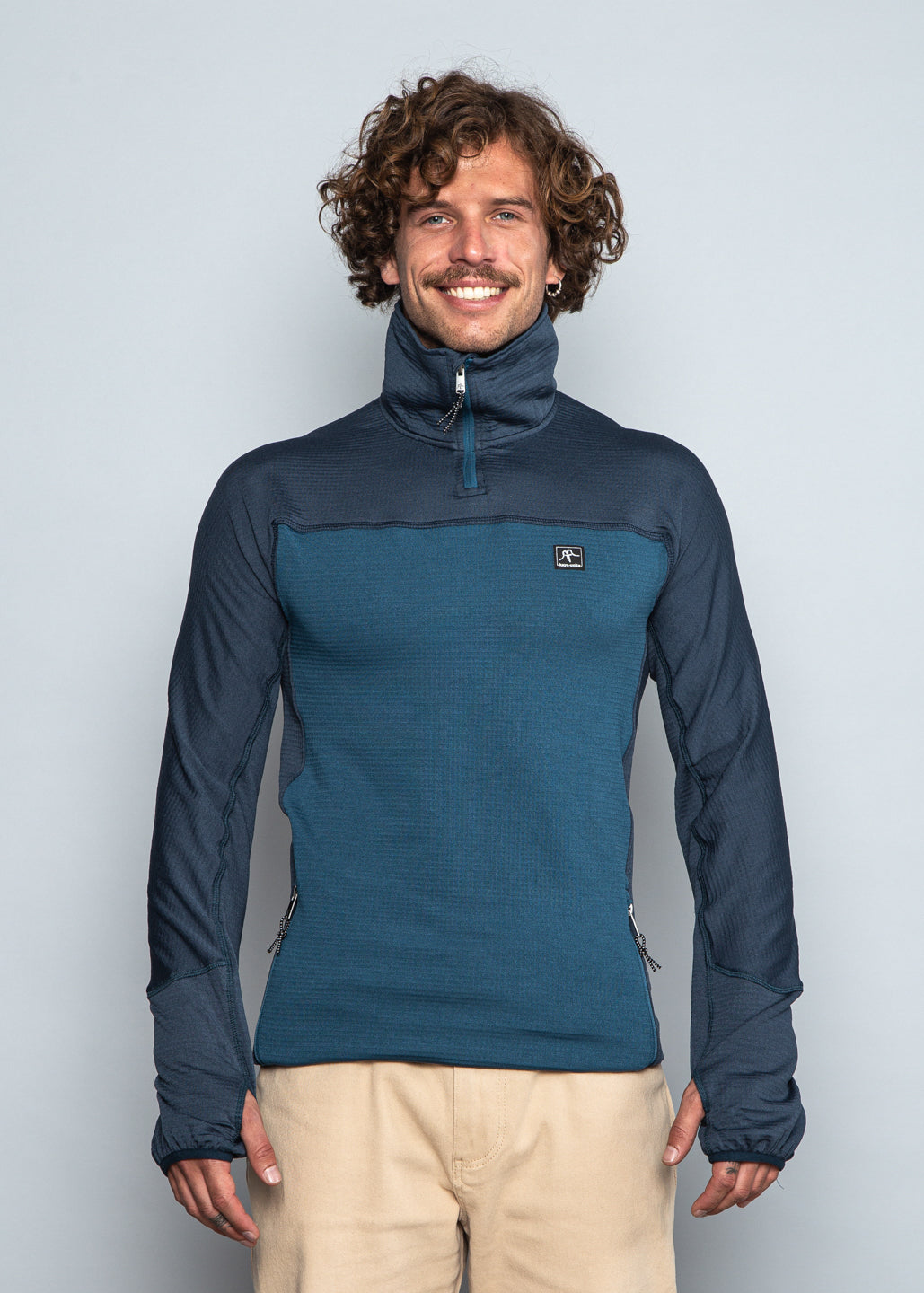 Primera Capa Multilayer Half Zip Blue Teal