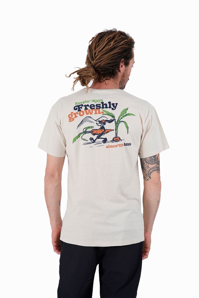 Polera Diseño Algodón Grown Hombre - Bone White Smoke